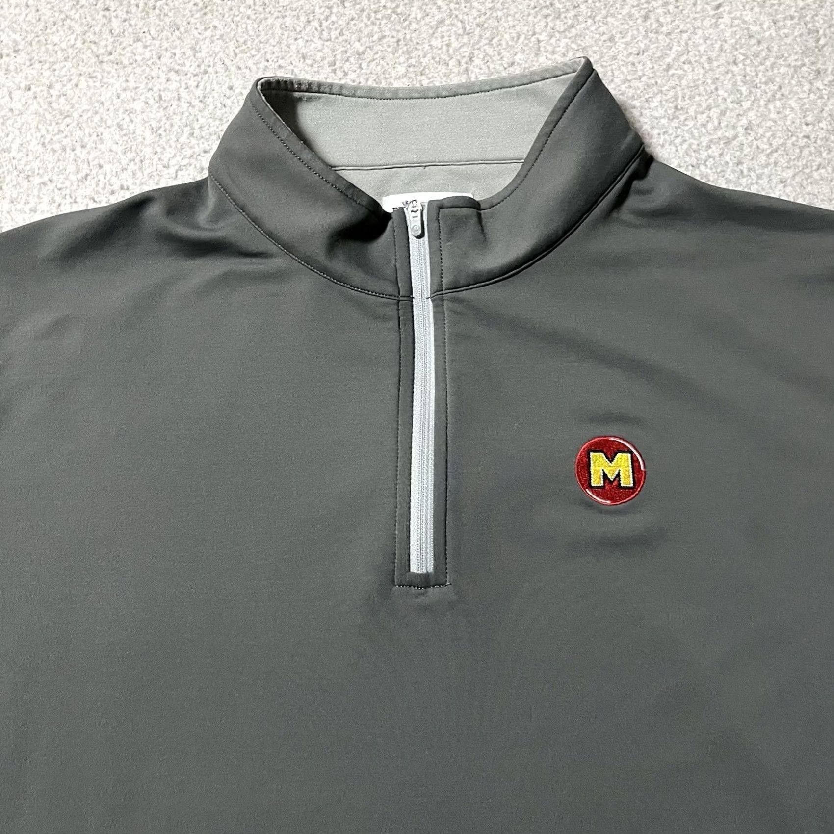 Peter Millar Peter Millar 1/4 Zip Pullover Mens 2XL Gray Maryland Terrapins Performance Golf Shirt Size US XXL / EU 58 / 5 - 7 Thumbnail