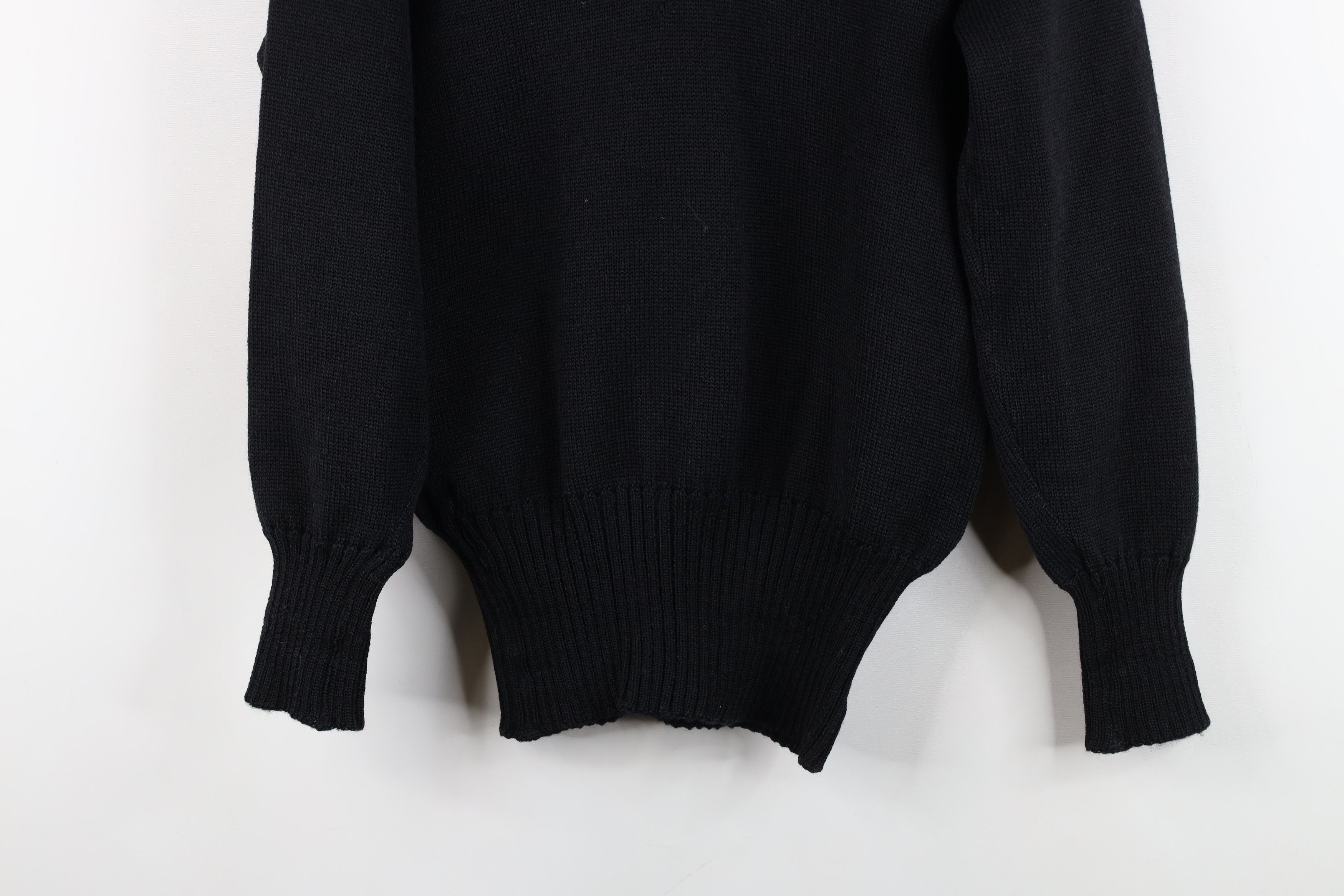 Vintage Vintage 50s 60s Streetwear Varsity Letterman Sweater Black Size XS / US 0-2 / IT 36-38 - 3 Thumbnail