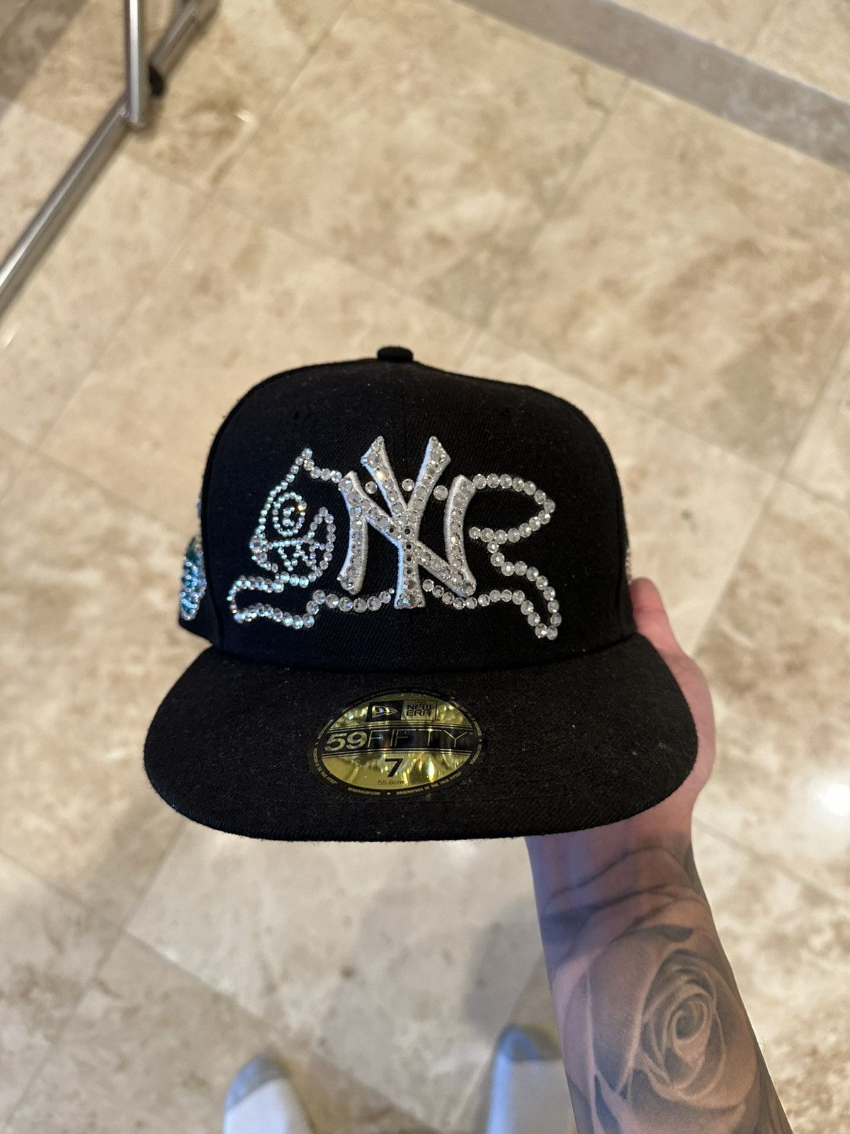 New Era New Era Swarovski BBC Icecream Fitted Hat Pharrell Yankees Size ONE SIZE - 1 Thumbnail
