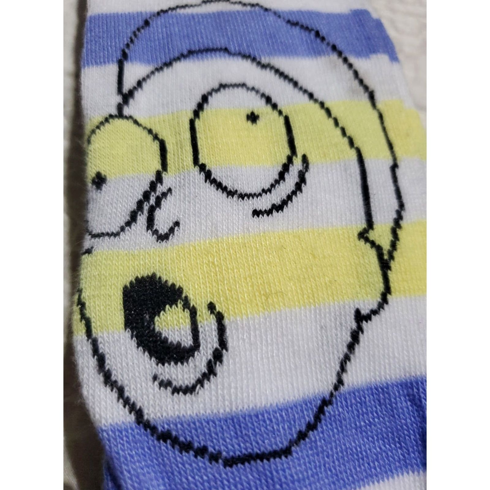 Swims Adult Swim Rick and Morty Striped Socks 2 Pairs Unisex Adults 6-12 Crew Socks White Size ONE SIZE - 4 Thumbnail