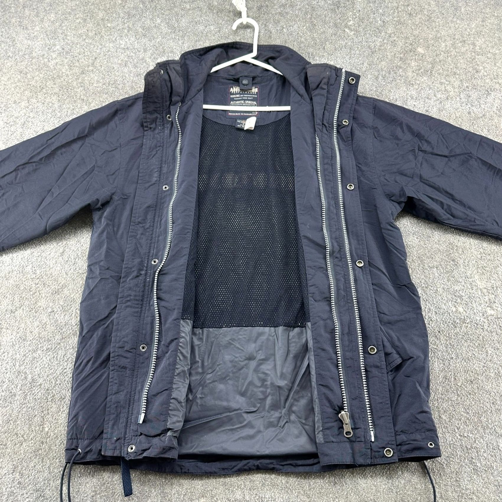 Abercrombie & Fitch VINTAGE Abercrombie & Fitch Jacket Mens S Blue Windbreaker Lined Snap 90s Jacket/Coat Short Regular Mens Size US S / EU 44-46 / 1 - 2 Thumbnail