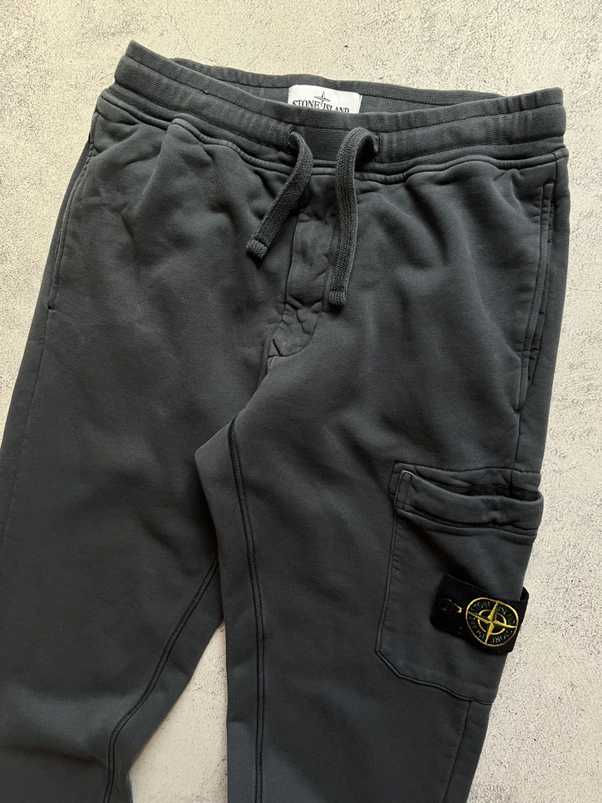 Stone Island × Vintage STONE ISLAND Heavy cotton joggers PATCH logo pants trousers Size US 31 - 2 Thumbnail