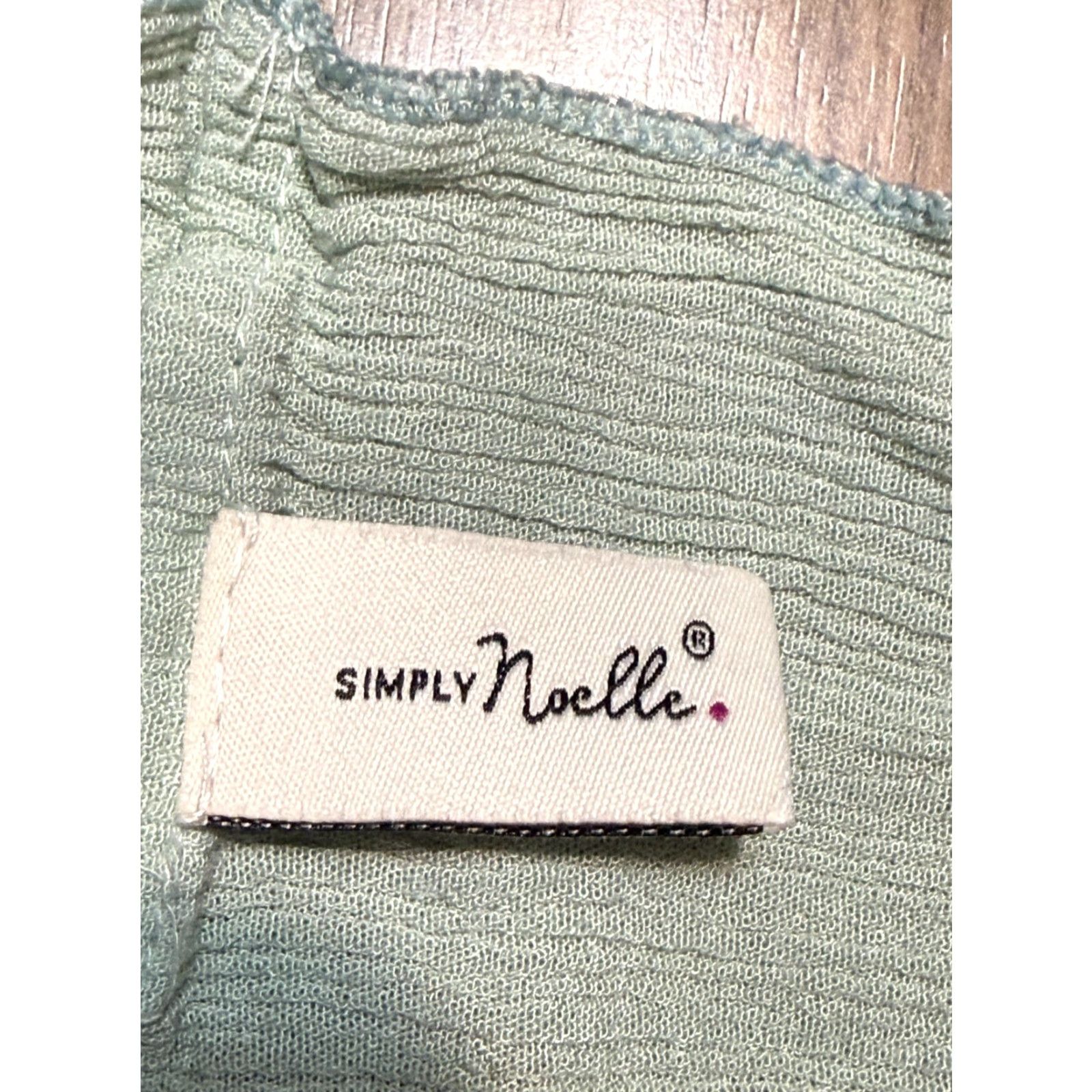 Vintage Simply Noelle Scarf Women's Green Floral Lace 10% Viscose Size ONE SIZE - 5 Thumbnail