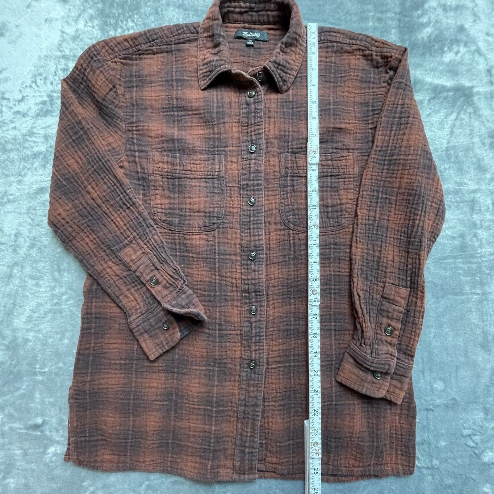 Madewell Madewell Shirt Womens Extra Small Red Plaid Cabin Outdoorsy Size XS / US 0-2 / IT 36-38 - 5 Thumbnail