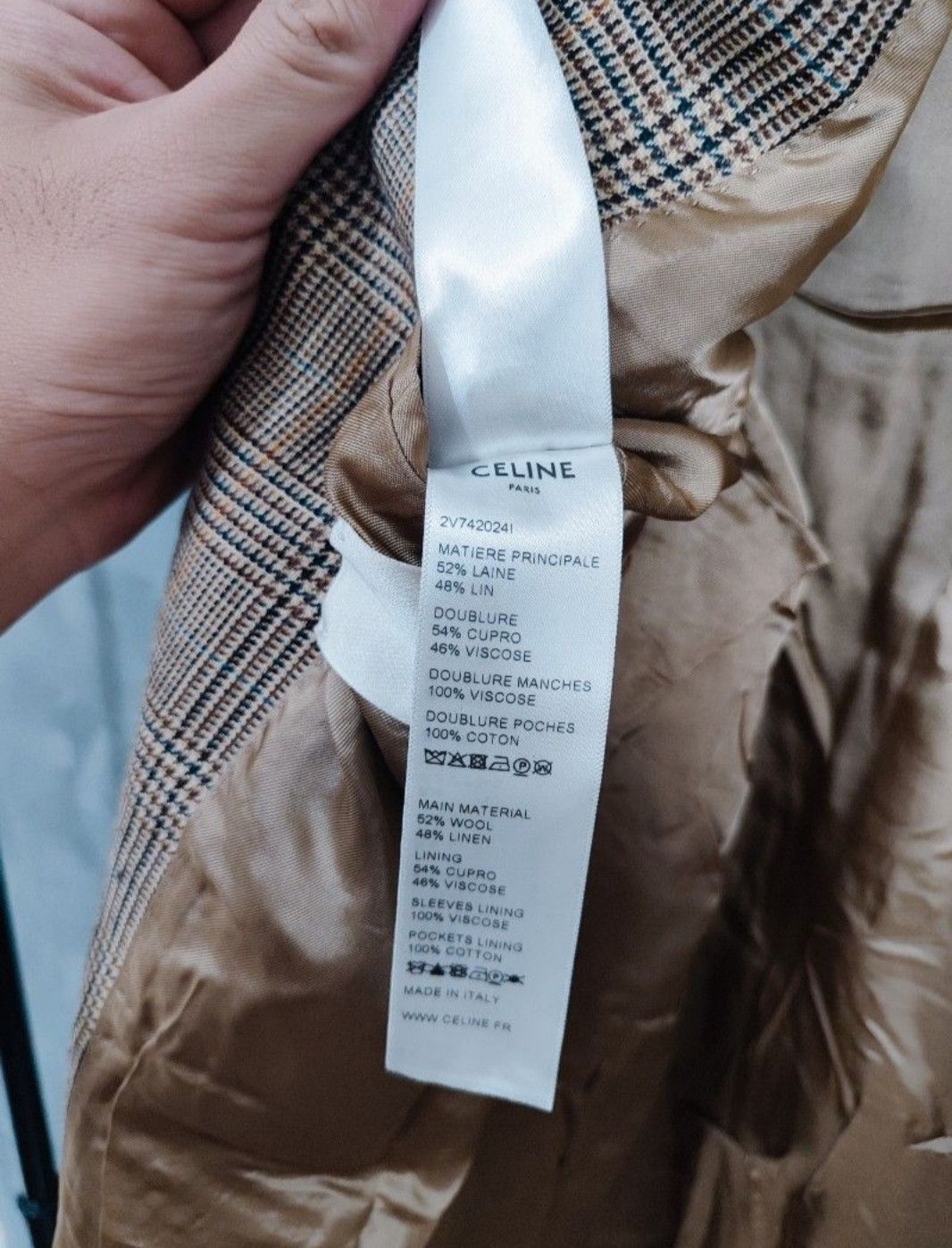 Celine × Hedi Slimane Celine Wool Blazer Size 42L - 5 Thumbnail