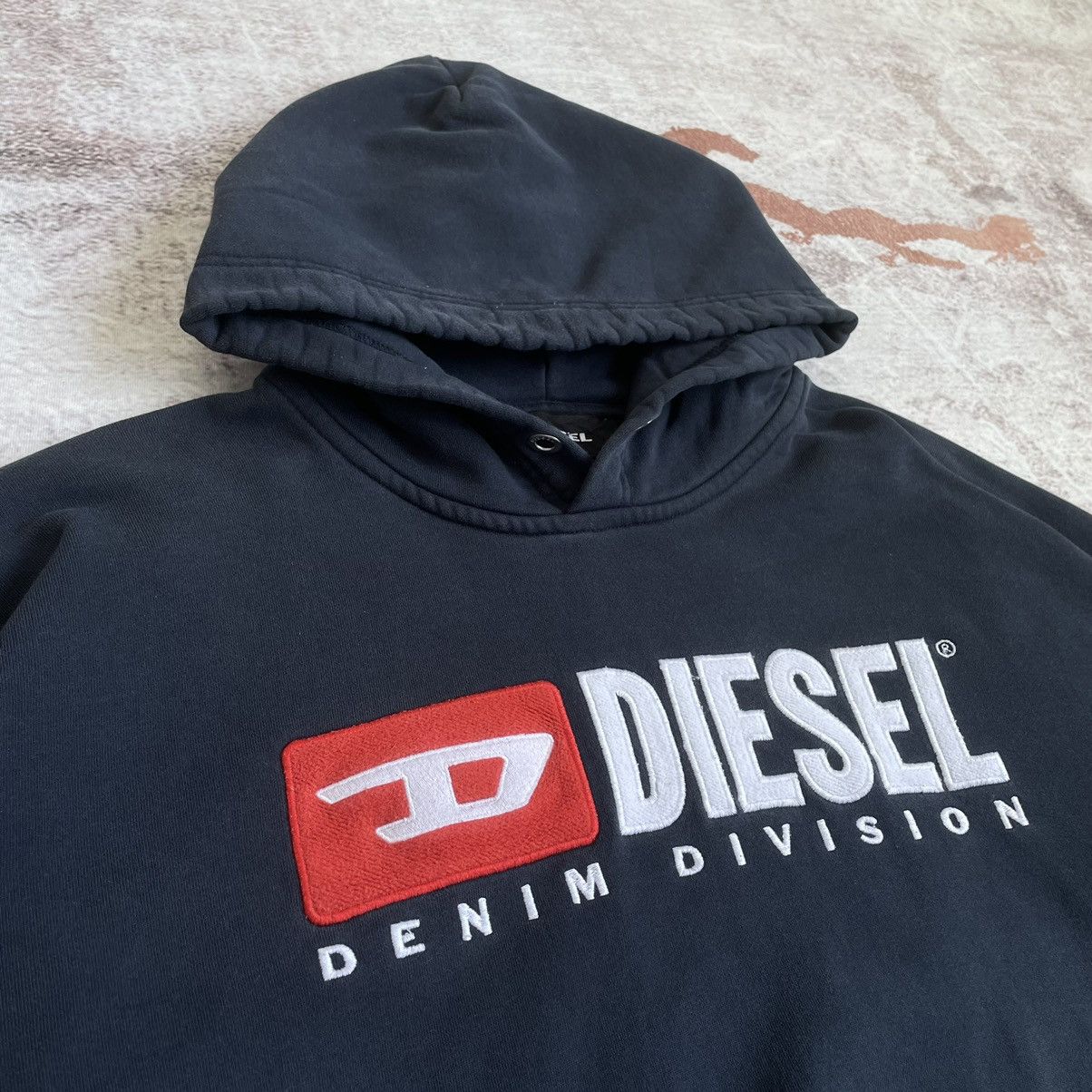 Diesel Vintage Diesel Denim Division Hoodie Size US L / EU 52-54 / 3 - 3 Thumbnail