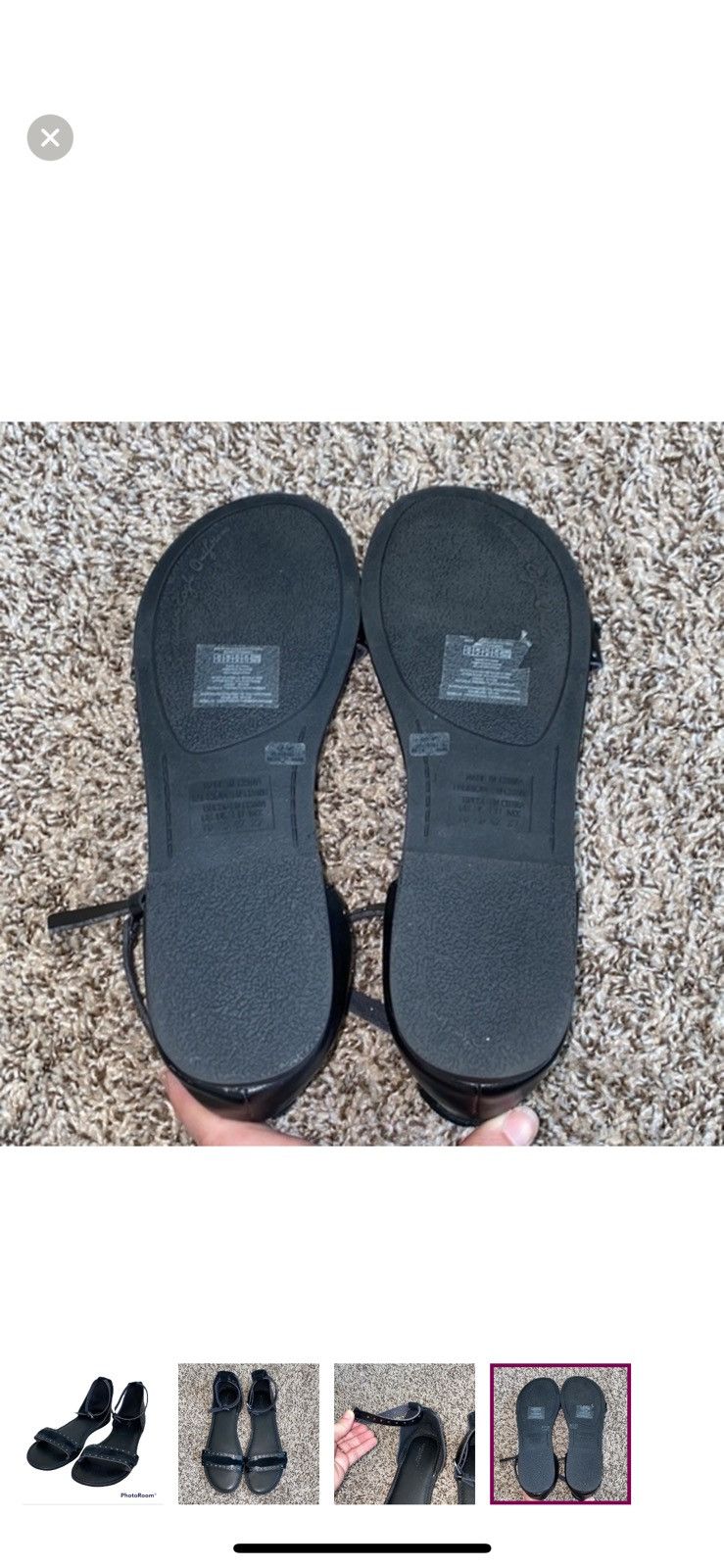American Eagle Outfitters American eagle outfitters black Strappy sandals size 10 Size US 10 / IT 40 - 2 Thumbnail