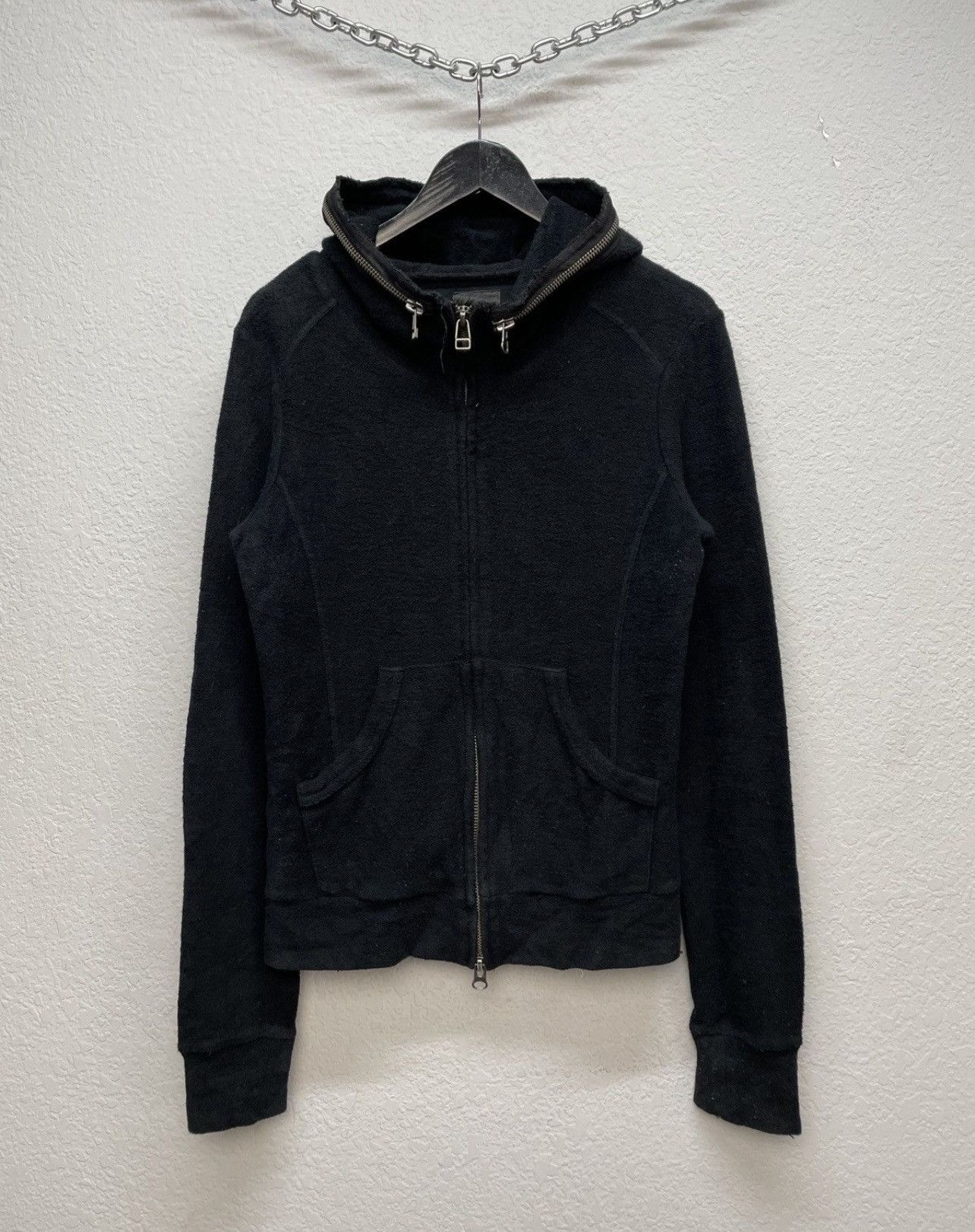 Japanese Brand Vintage Midas Rick Owens Vibe 00s Style Black Zip Hoodie Size US M / EU 48-50 / 2 - 2 Thumbnail