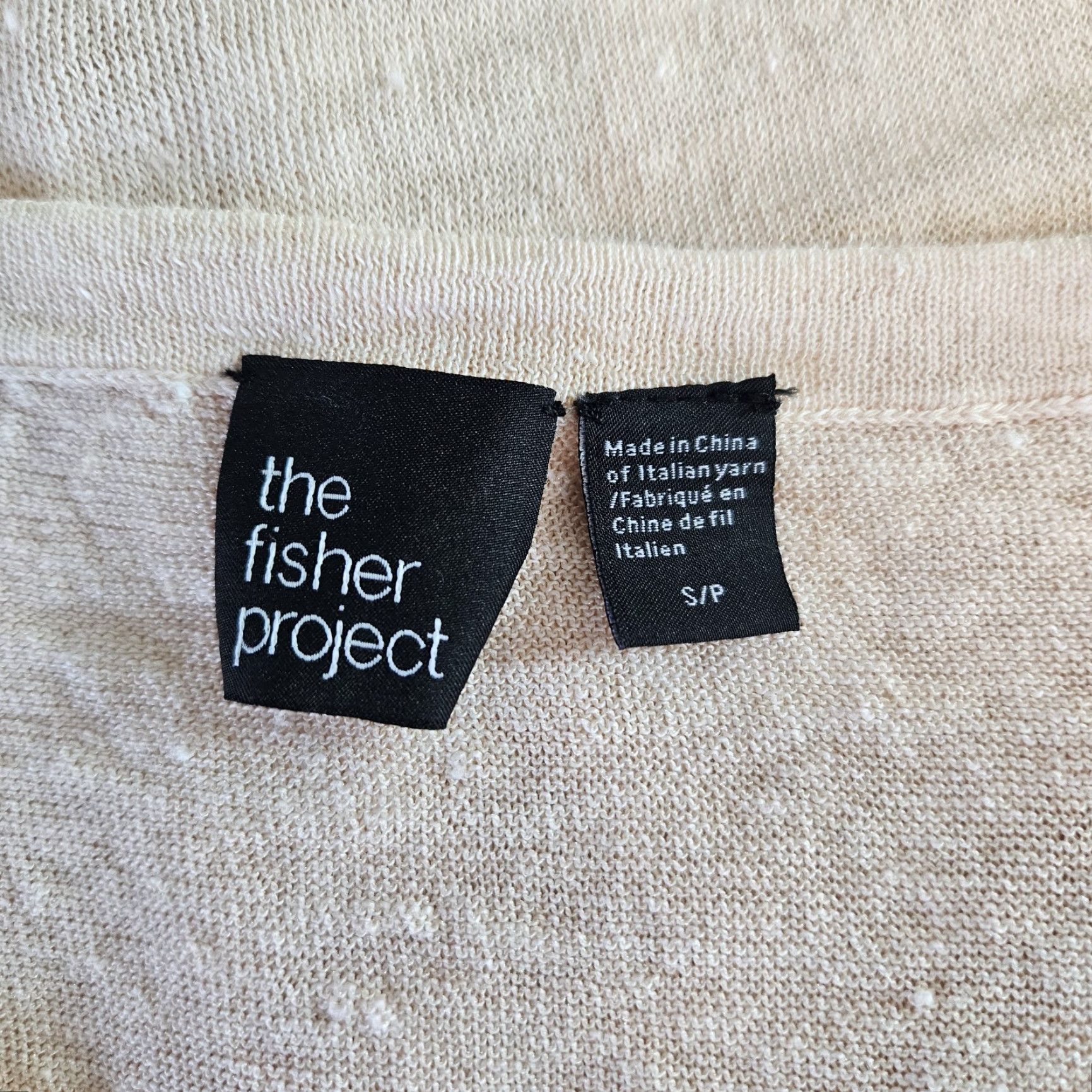 Eileen Fisher VINTAGE The Fisher Project Womens Blouse Shirt Tunic Top Sz S Peach Linen Blend Size S / US 4 / IT 40 - 5 Thumbnail
