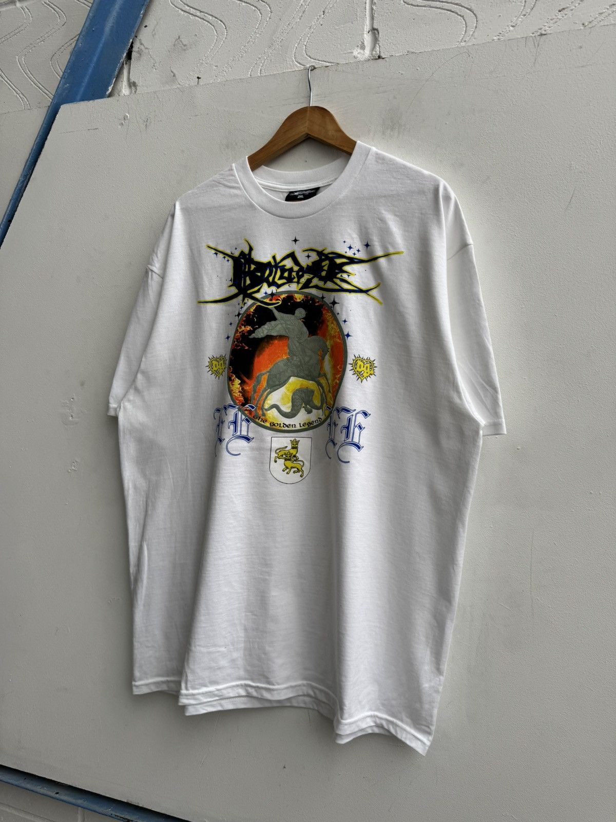 Drain Gang Drain Gang GTB Bladee Martyr Tour T-Shirt In White Size US XXL / EU 58 / 5 - 3 Thumbnail