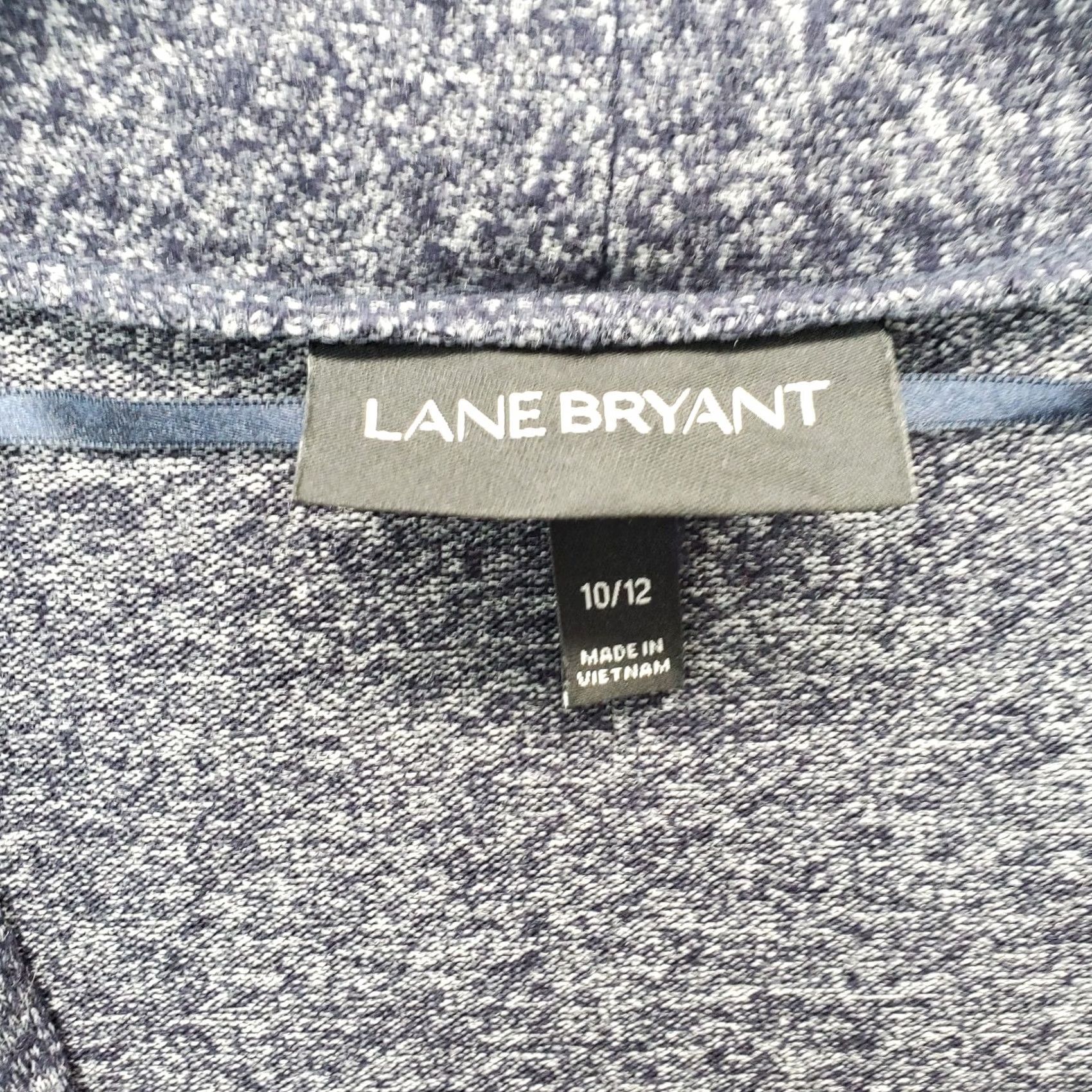 Vintage Lane Bryant Cardigan Womens Size 10/12 Gray Open Front Draped Pockets Knit Casual Womens Size L / US 10 / IT 46 - 5 Thumbnail
