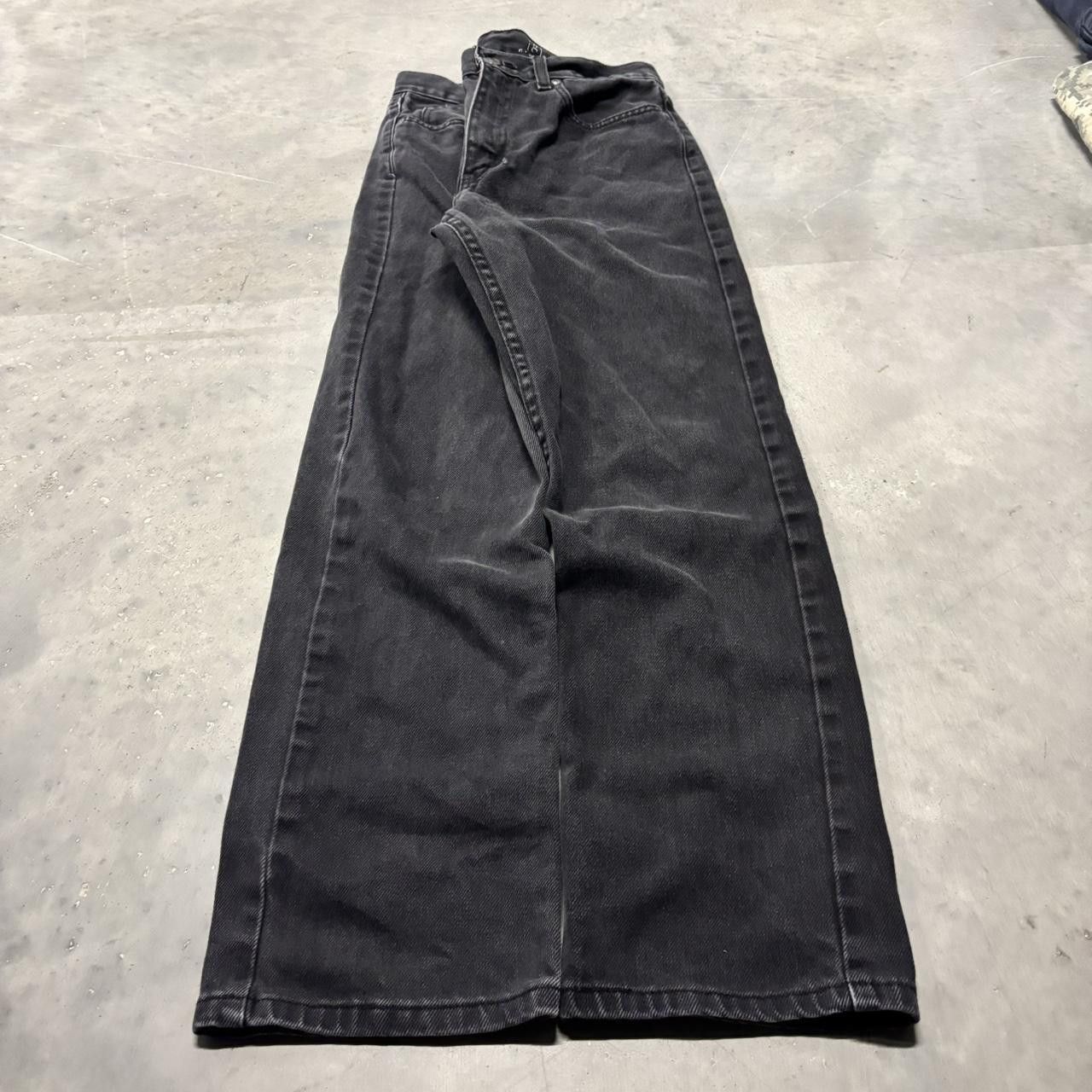 Japanese Brand × Vintage Crazy Vintage Y2K/2000s Grunge Black Essential Denim Jeans! Size US 28 / EU 44 - 3 Thumbnail