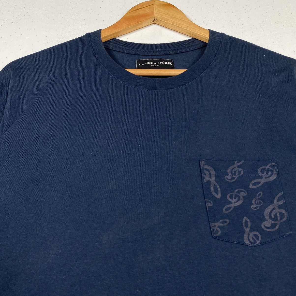 Japanese Brand × NANO universe × Number (N)ine NUMBER NINE DENIM NANO UNIVERSE MELODY POCKET TEE Size US XL / EU 56 / 4 - 4 Thumbnail