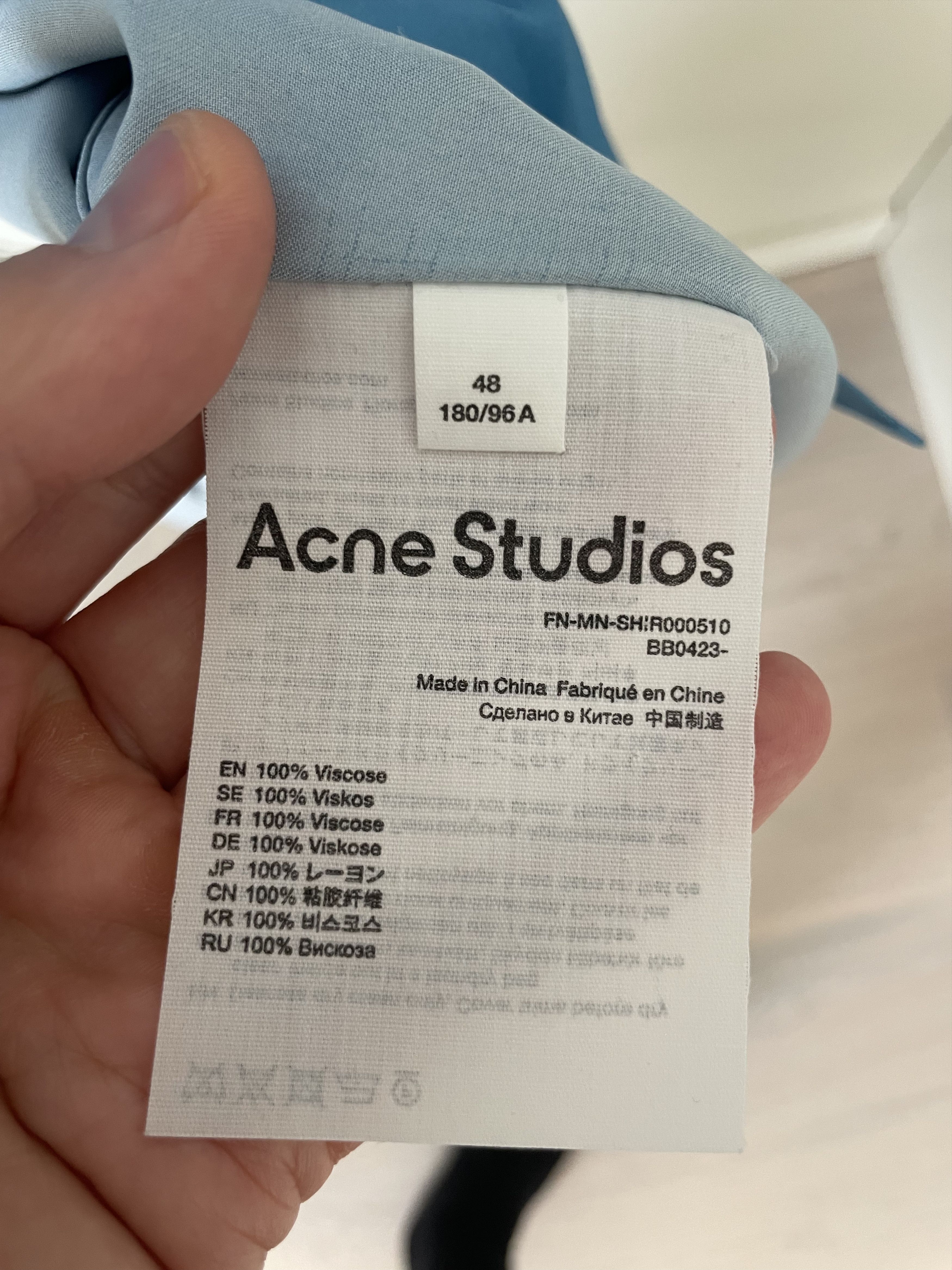 Acne Studios Acne Studios Oversized Shirt Statue Print 48 (XL) Size US M / EU 48-50 / 2 - 6 Thumbnail