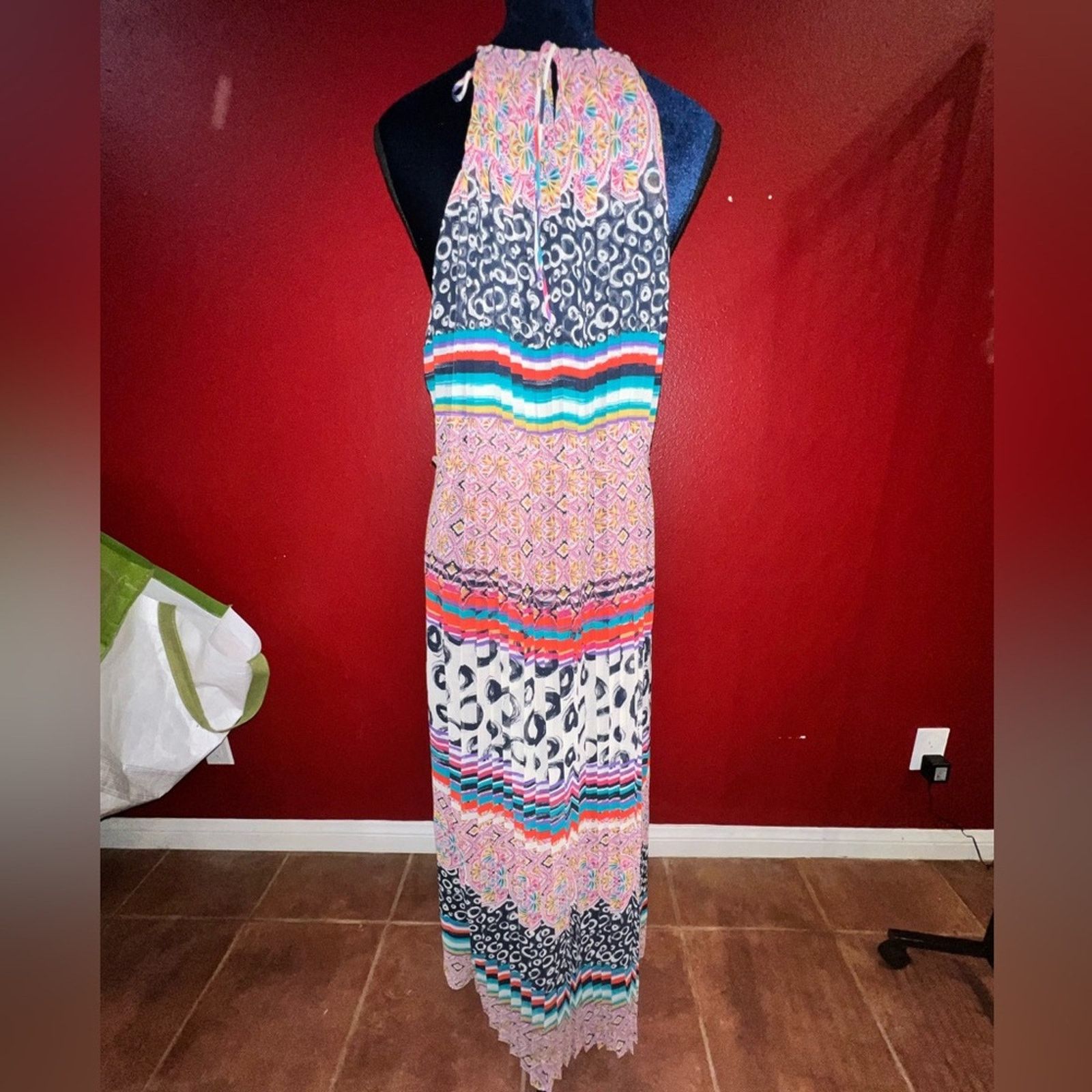 Donna Morgan Anthropologie Donna Morgan Mayrona Midi Dress size 16 NWT Size XXL / US 16-18 / IT 52-54 - 4 Thumbnail