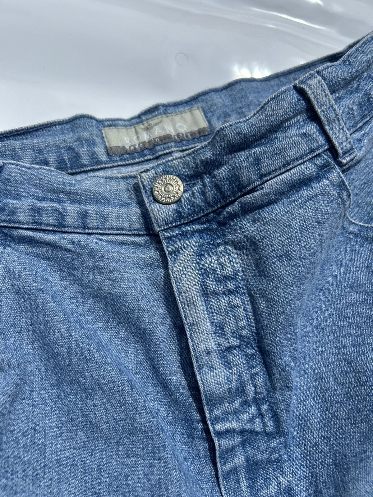 Other Vintage Fade Out Short Denim Jeans Made in Italy Size 46 EU Size US 36 / EU 52 - 5 Thumbnail