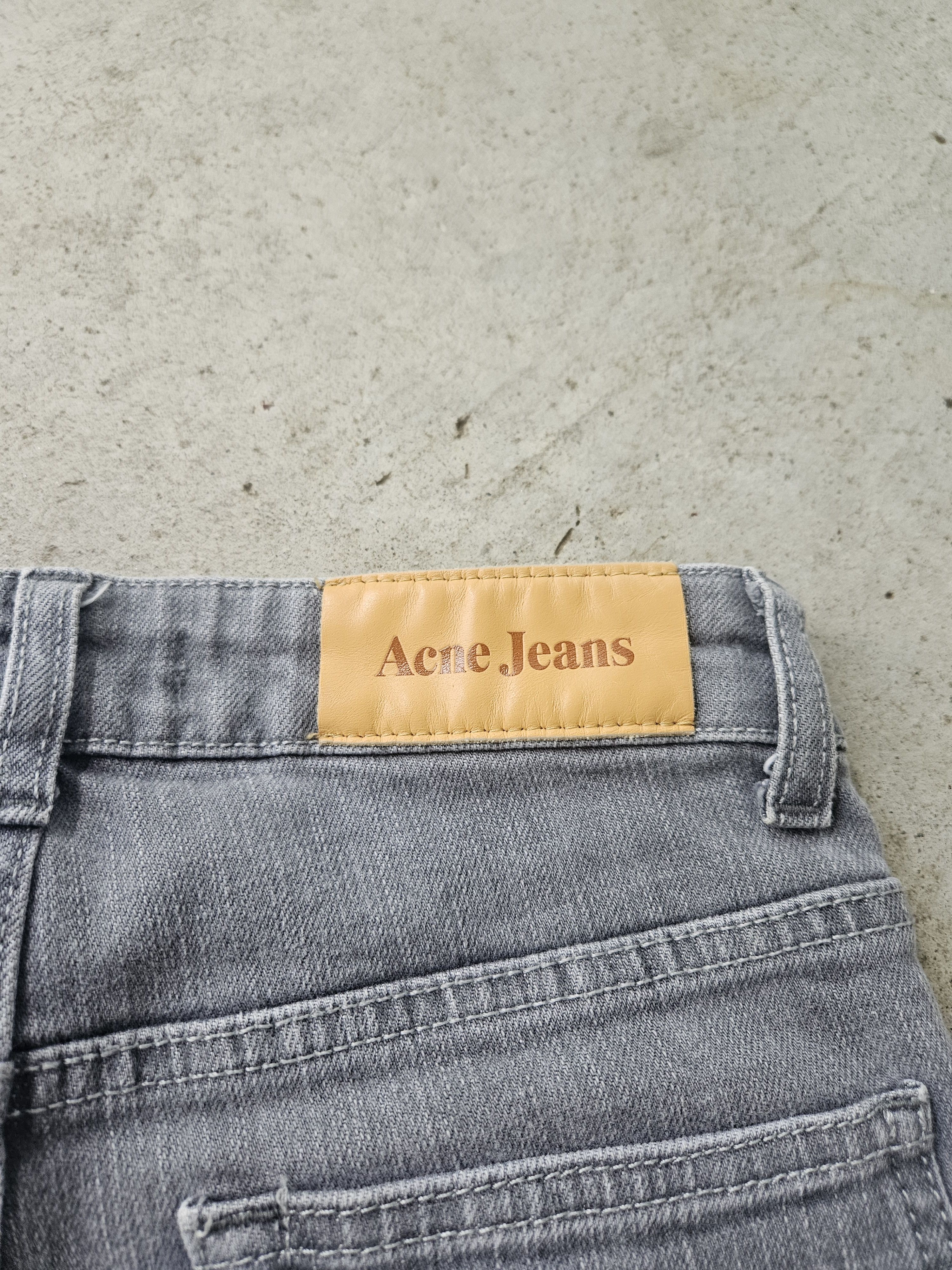 Acne Studios Hex Royal Grey Denim Jeans Size 25" / US 0 / IT 36 - 2 Thumbnail