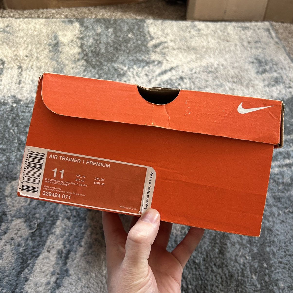 Nike 2008 DJ CLARK KENT AiR TRAiNER 1 PREMiUM 112 NEON VOLT 3M Size US 11 / EU 44 - 16 Thumbnail