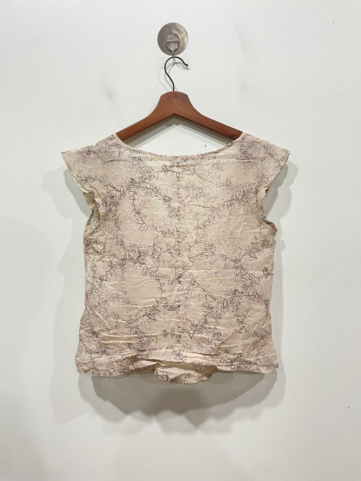 Designer × Pas de Calais × Vintage Pas de Calais Non sleeves Blouse Size XS / US 0-2 / IT 36-38 - 2 Thumbnail