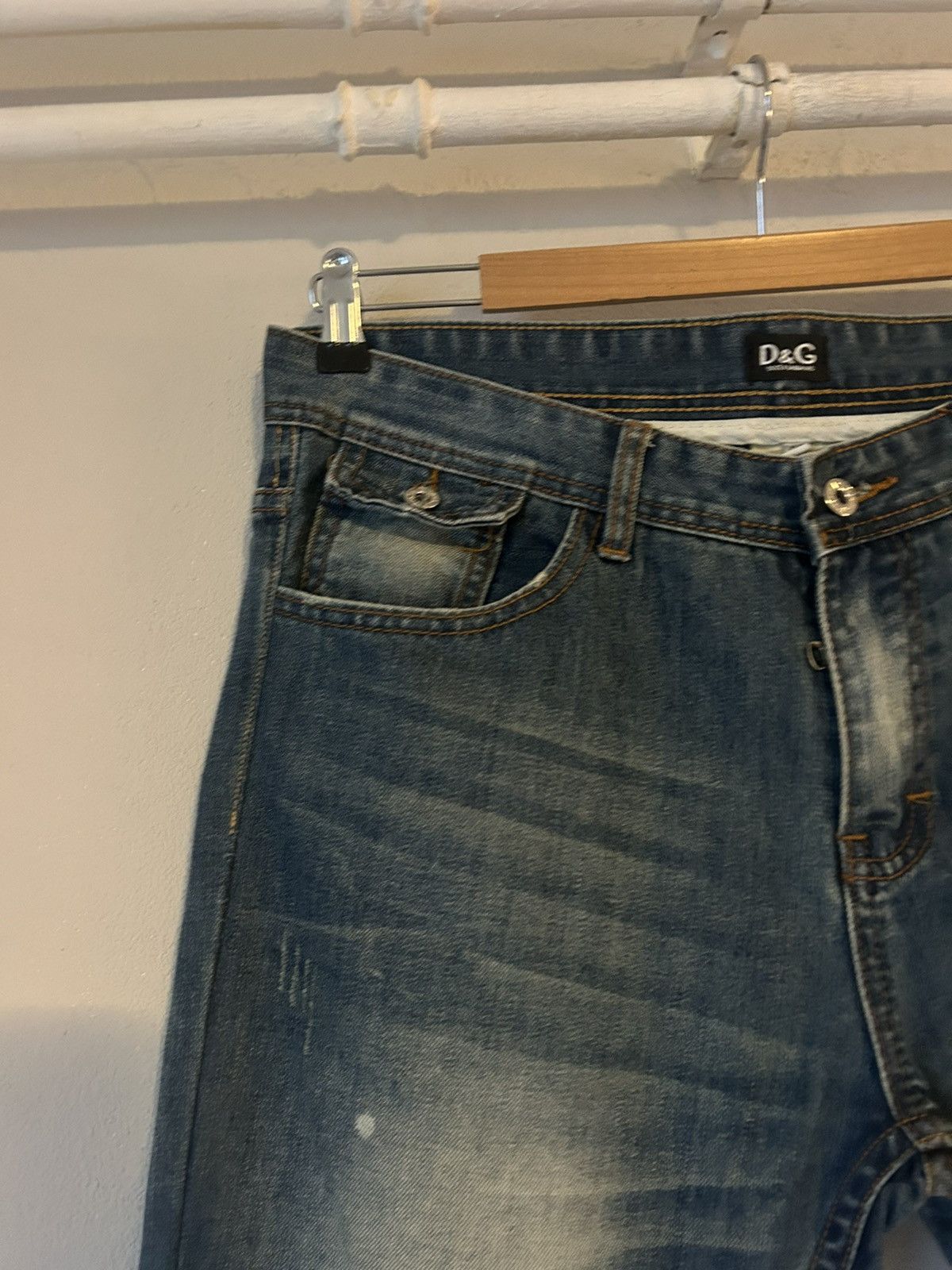Dolce & Gabbana D&G Men’s Distressed Denim Jeans, Size 36 Size US 36 / EU 52 - 2 Thumbnail