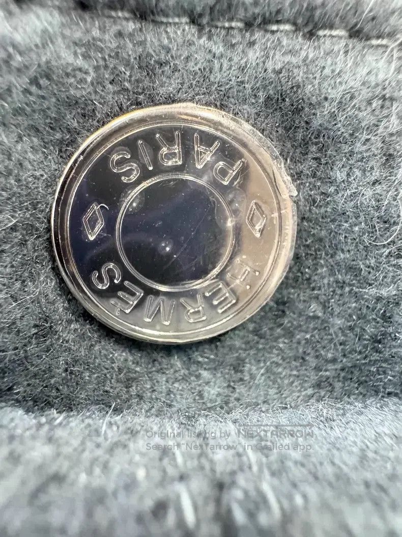 Hermes Hermes size 57 Blue Gray Silver Buckle Cashmere Newsboy Cap Size ONE SIZE - 8 Thumbnail