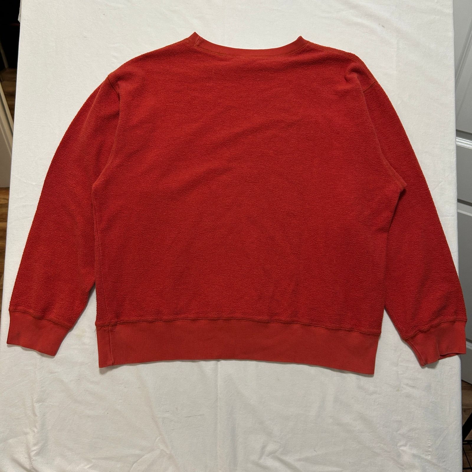 Gap 90's Gap Inside Out Style Crewneck Fleece Red Sweatshirt Size US L / EU 52-54 / 3 - 5 Thumbnail