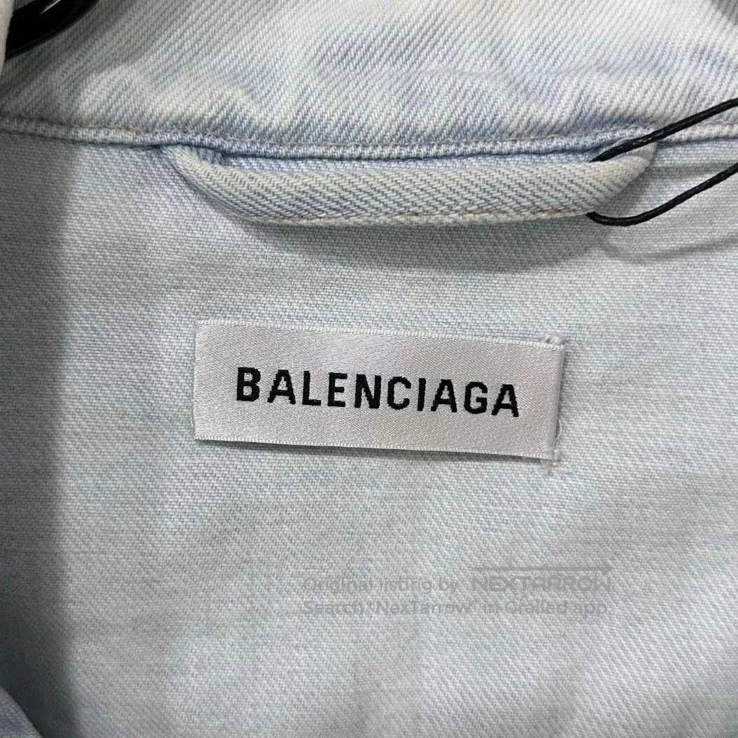 Balenciaga Balenciaga Embroidered Logo Denim Jacket. Size US S / EU 44-46 / 1 - 5 Thumbnail