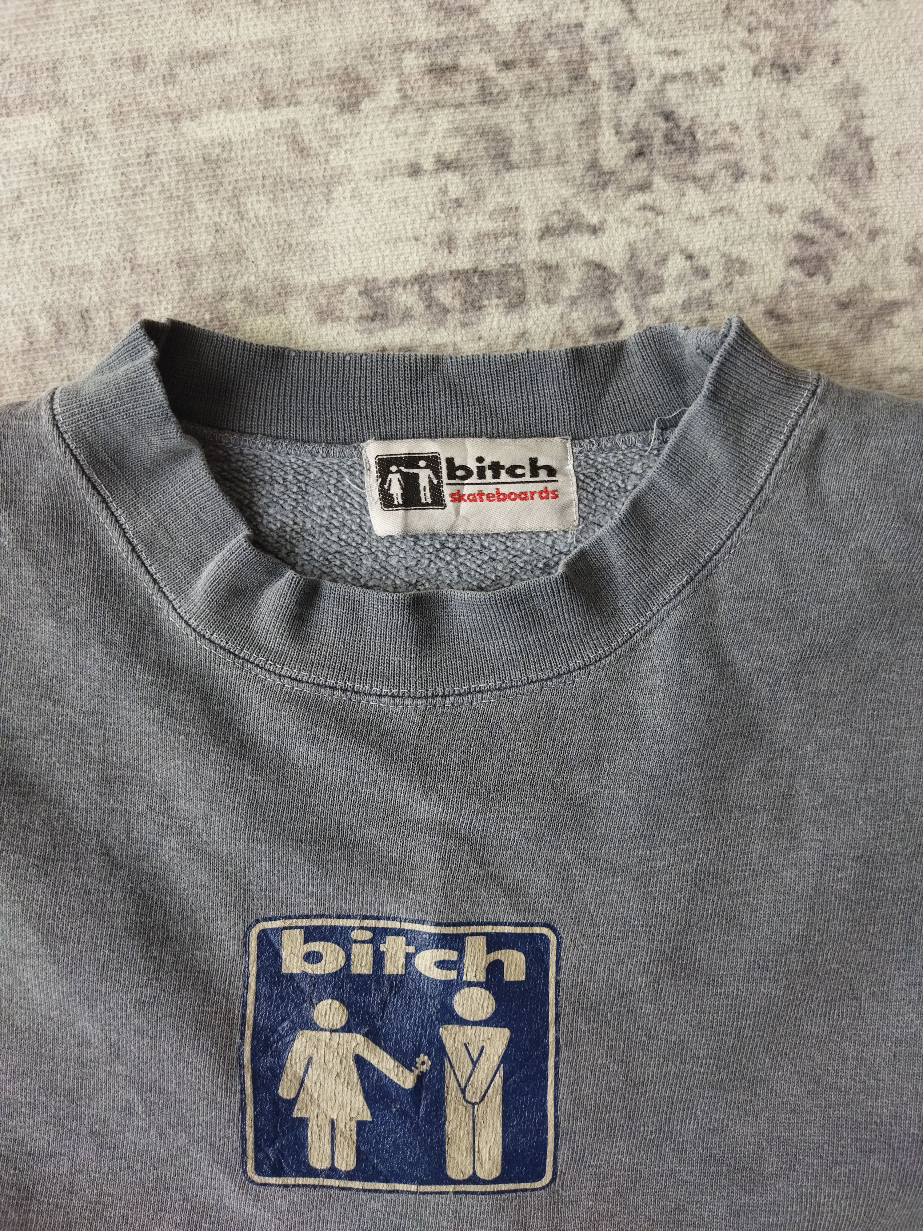 Vintage Vintage Bitch Skateboard Crewneck Sweatshirt Size US M / EU 48-50 / 2 - 3 Thumbnail