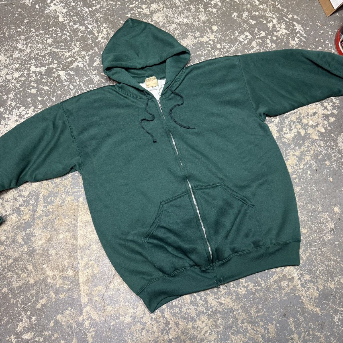 Vintage Vintage Wear Guard Green Waffle Insulated Thermal Zip Hoodie Size US XL / EU 56 / 4 - 3 Thumbnail