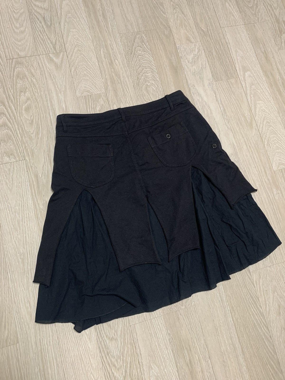 If Six Was Nine × Le Grande Bleu (L.G.B.) Avantgarde asymmetric skirt geisha, vintage, y2k style Size 38" / US 16 / IT 52 - 11 Thumbnail
