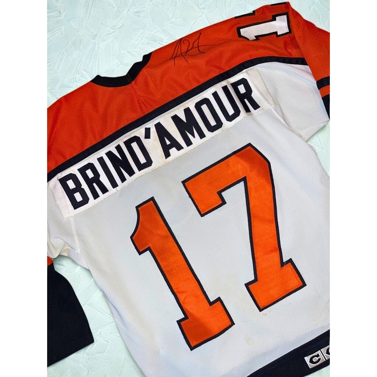 Ccm Philadelphia Flyers Rod Brind’Amour Signed Worn Jersey Size US M / EU 48-50 / 2 - 6 Thumbnail