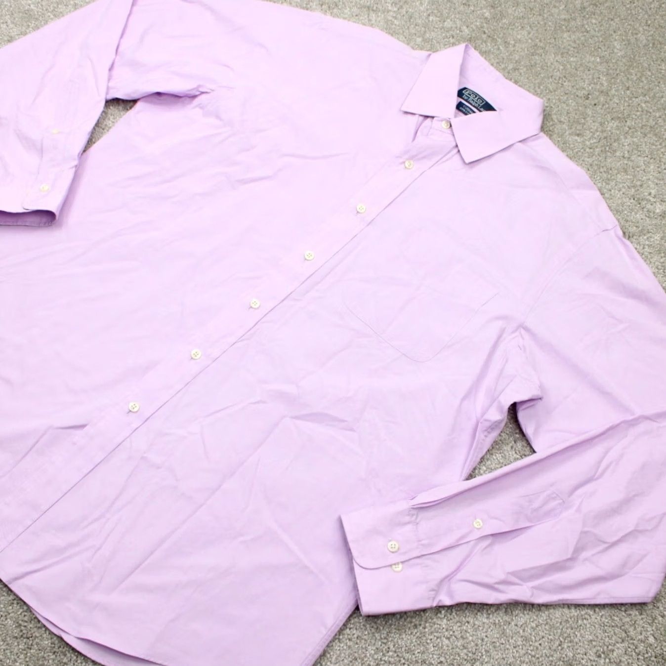 Polo Ralph Lauren Polo Ralph Lauren Shirt Mens 16 1/2, 36/37 Purple Currum 100% Cotton Long Sleeve - Sale Size US XL / EU 56 / 4 - 3 Thumbnail