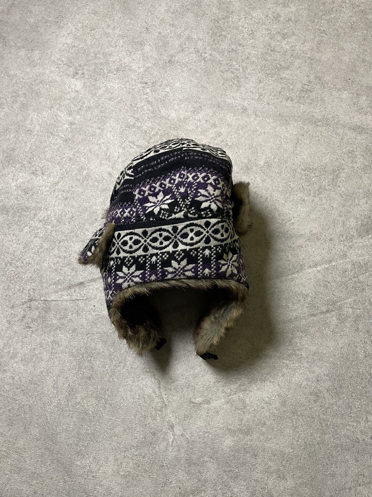If Six Was Nine X2 Hat Y2K Vintage Nordic Trapper With Faux Fur Lining Size ONE SIZE - 17 Thumbnail