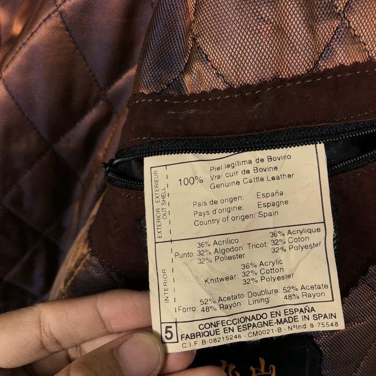 Japanese Brand 🔥VINTAGE BIKER LEATHER JACKET GENOME BLACK LABEL SPAIN Size US L / EU 52-54 / 3 - 23 Thumbnail