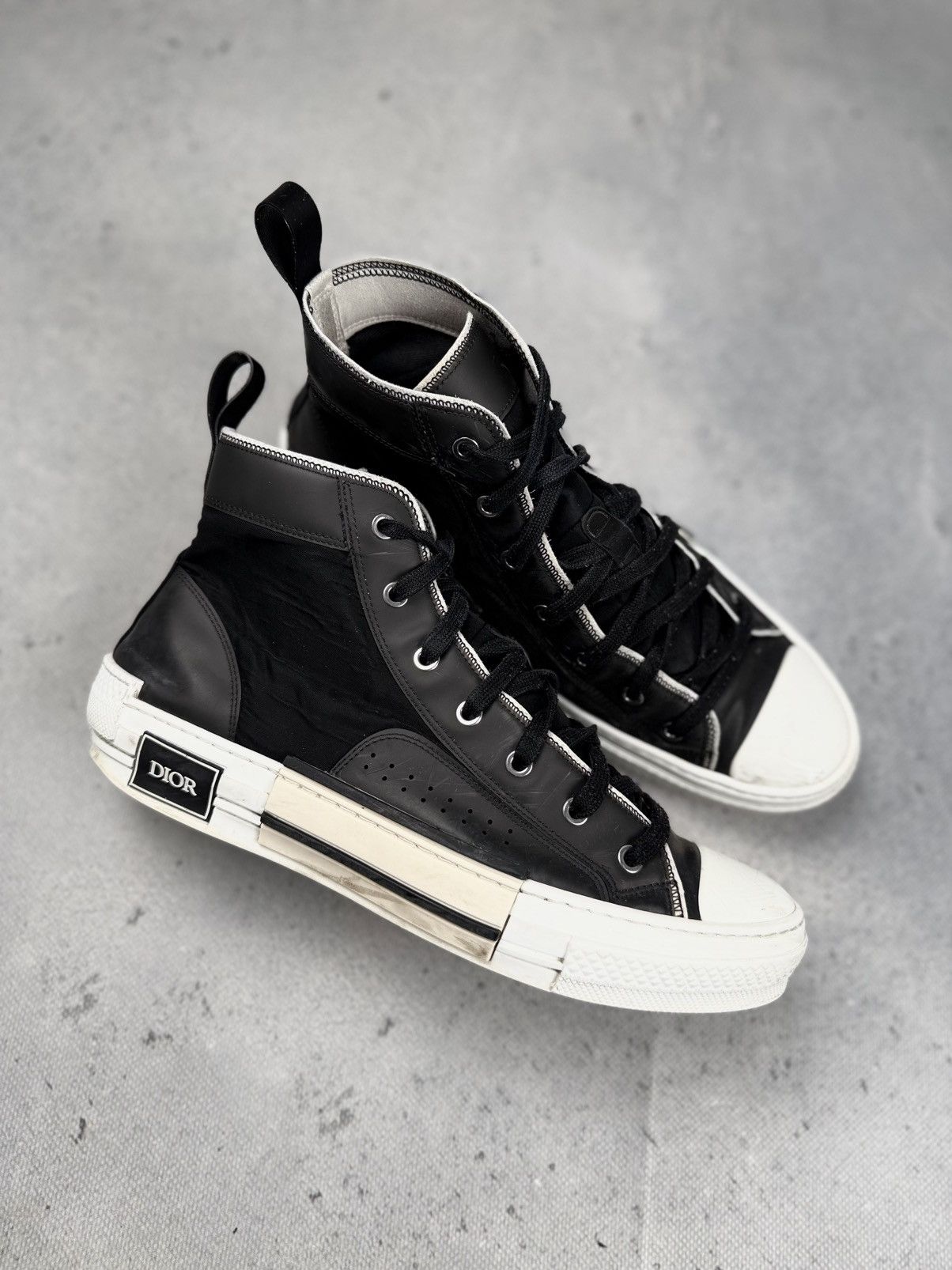 Dior Dior B23 High Top Black Archive Luxury Itali Sneakers y2k Size US 10 / EU 43 - 3 Thumbnail