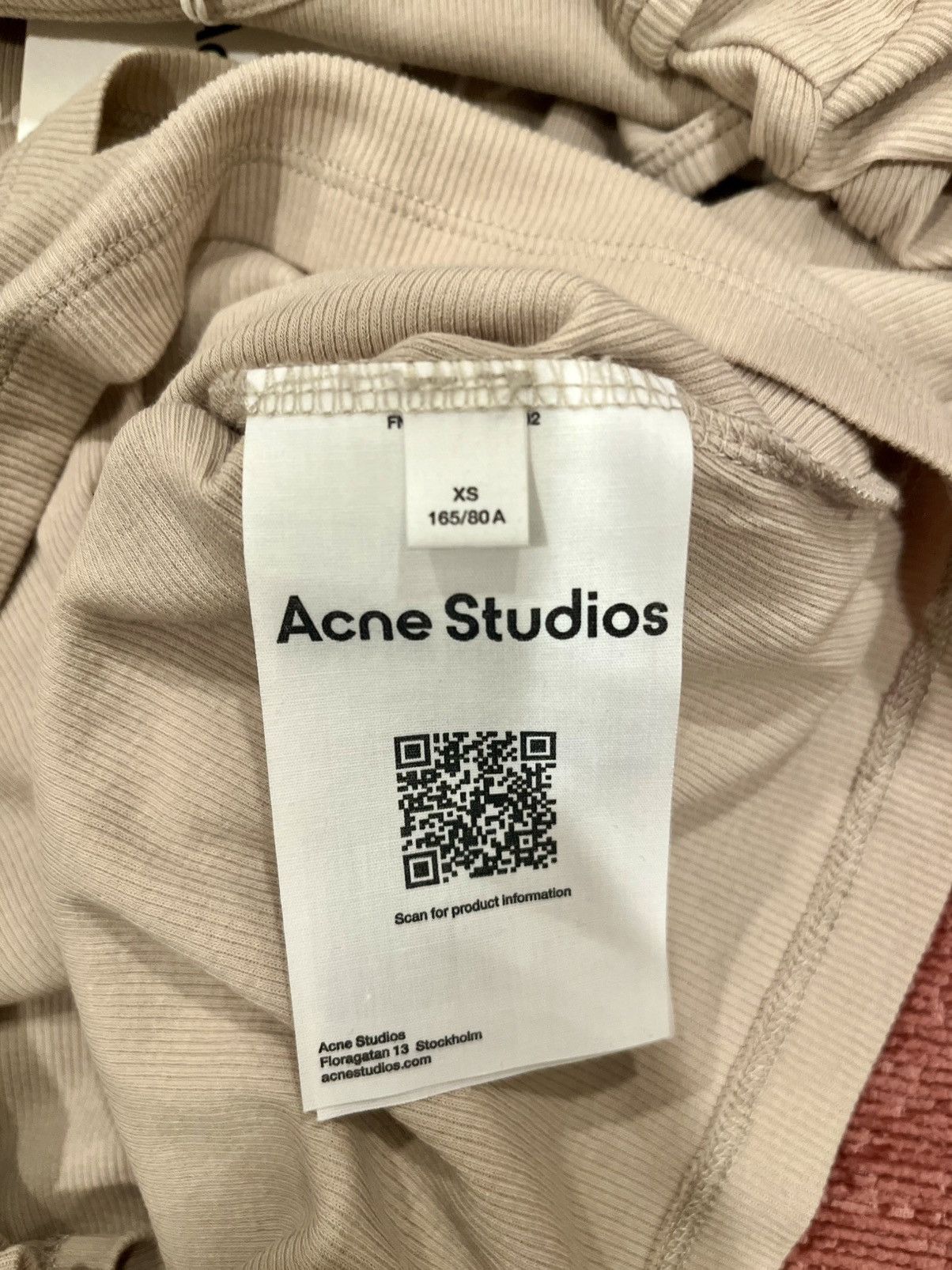 Acne Studios Acne Studios beige Long sleeve T-shirt Size XS / US 0-2 / IT 36-38 - 5 Thumbnail