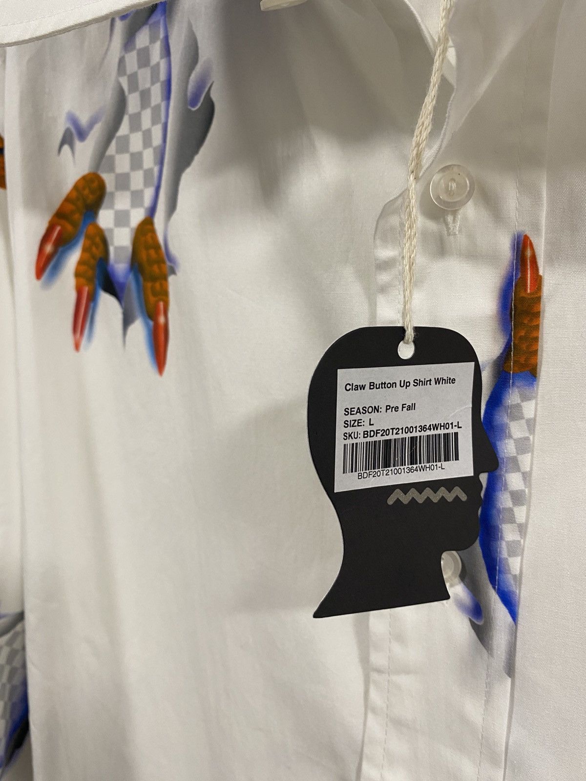 Brain Dead Brain Dead Claw Button Up Shirt White Size: L Size US L / EU 52-54 / 3 - 3 Thumbnail