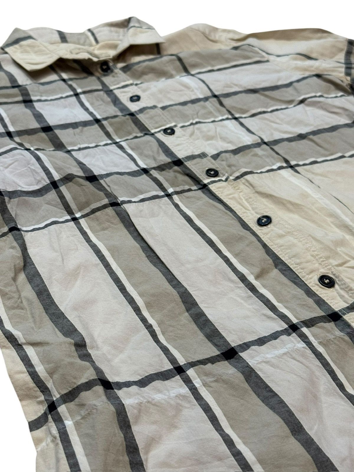 Burberry Burberry Brit Checked Long Sleeve Button Front Shirt Small Size US S / EU 44-46 / 1 - 11 Thumbnail