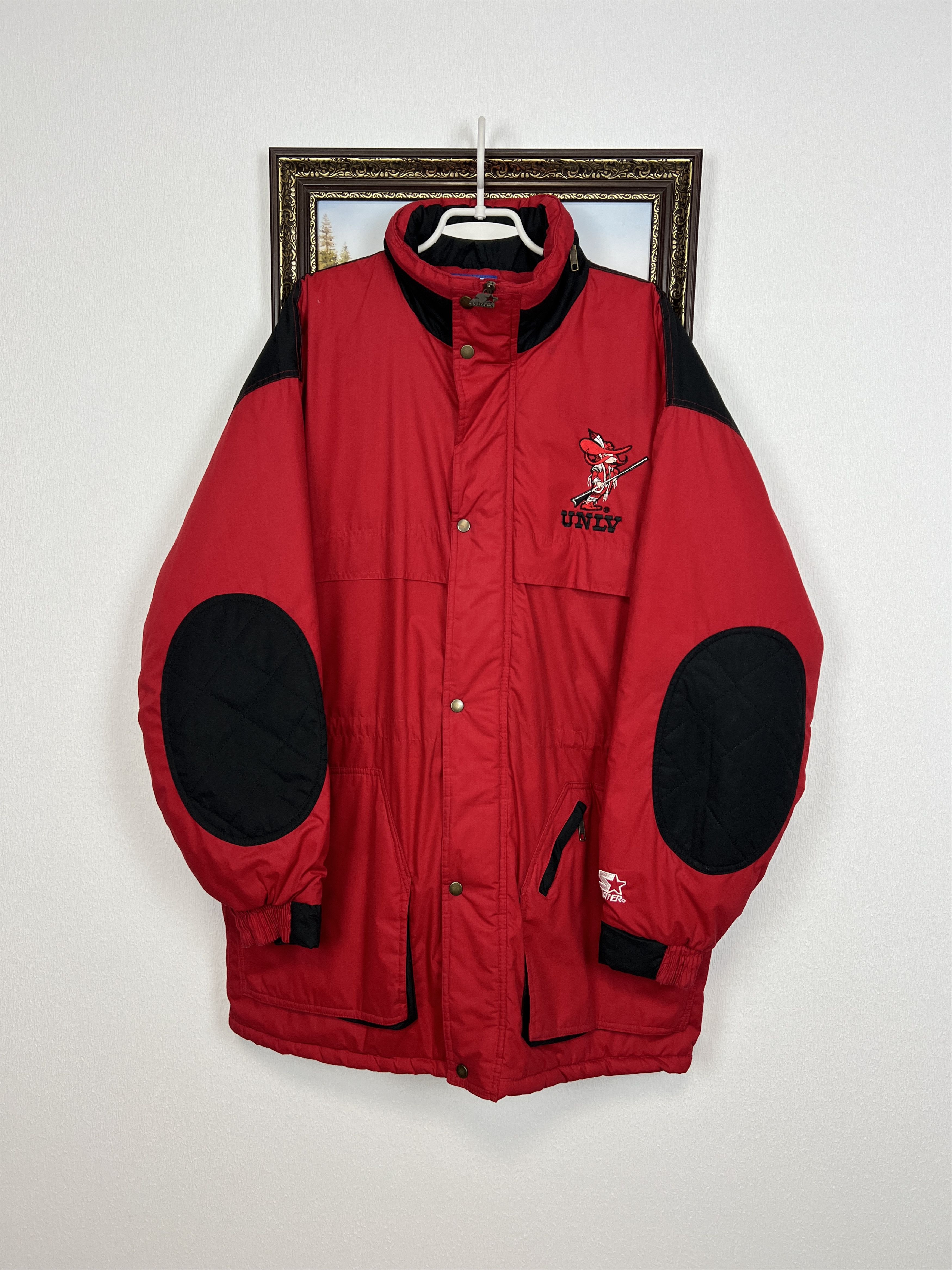 Starter Vintage Starter UNLV Running Rebels Long Bomber Jacket Size US XL / EU 56 / 4 - 1 Thumbnail