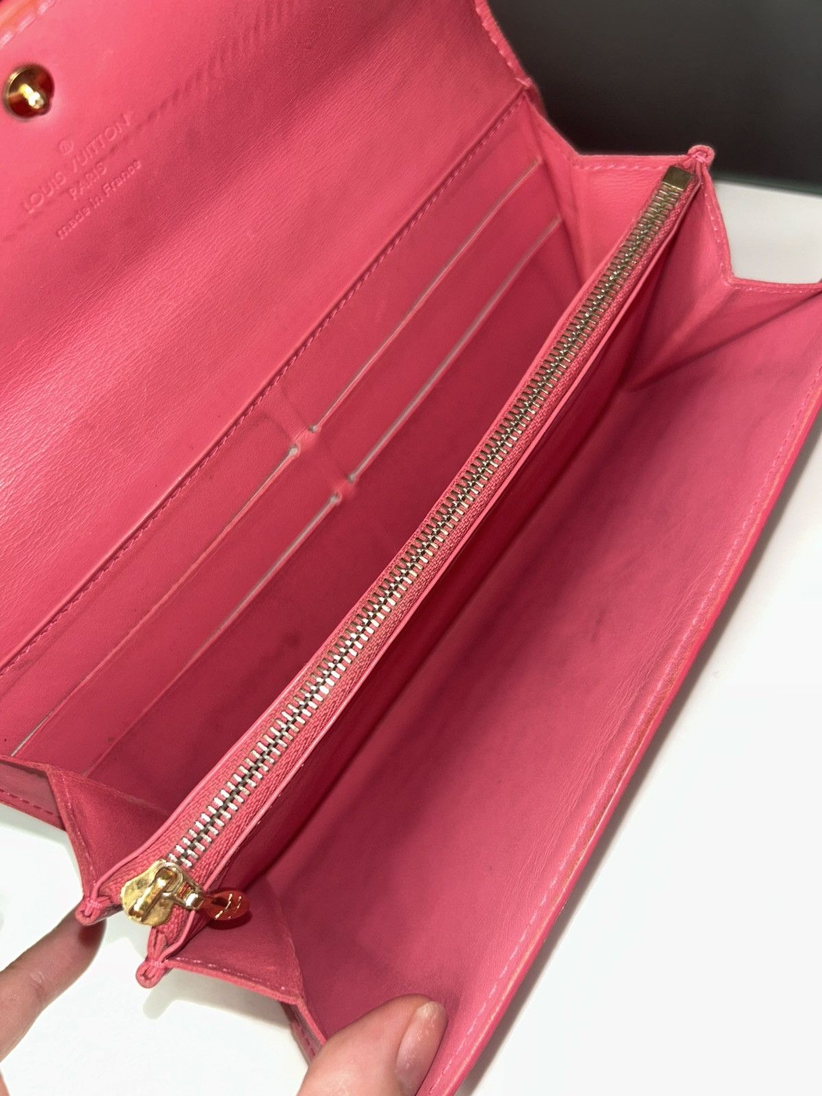 Louis Vuitton Louis Vuitton Monogram Pink Vernis Wallet TH0066 Size ONE SIZE - 5 Thumbnail