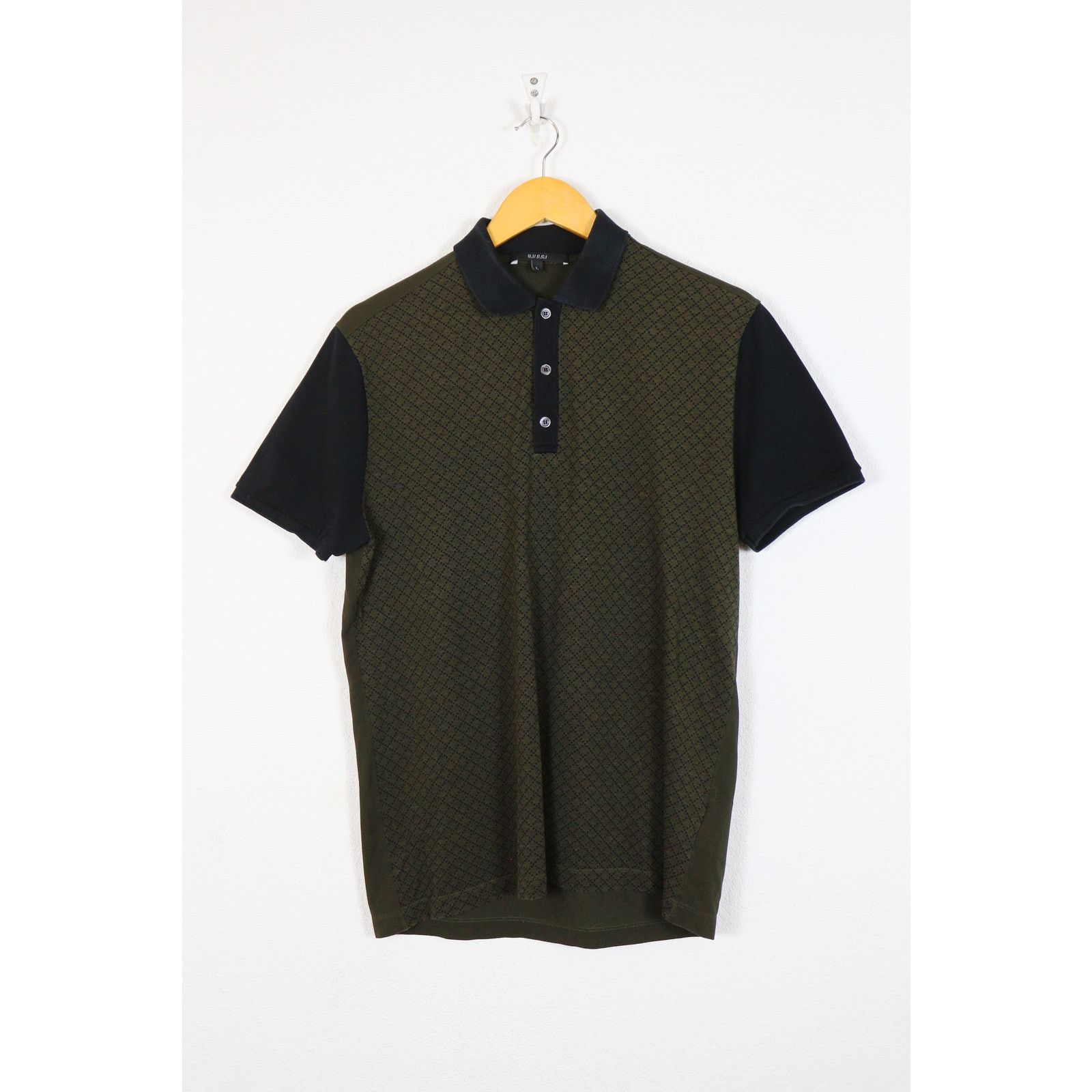 Gucci Gucci Diamond Pattern Monogram Polo Shirt Rugby Size US L / EU 52-54 / 3 - 1 Thumbnail