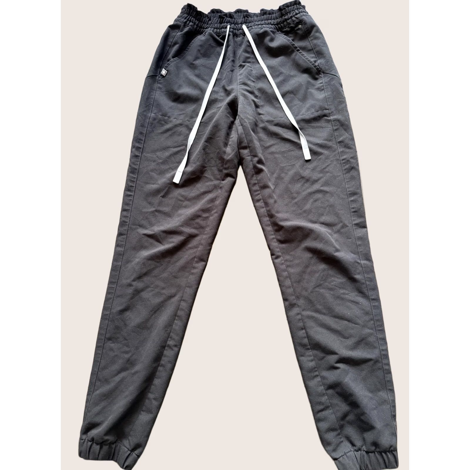Vintage FIGS Technical Collection Jogger Scrub Pants Black Small Tall Mens Size US 29 - 1 Thumbnail