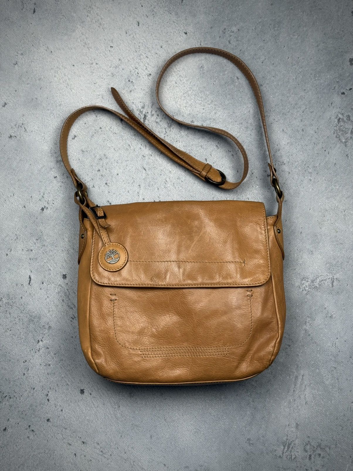 Timberland Vintage Timberland Italy Leather Crossbody Bag Earthkeepers Size ONE SIZE - 1 Thumbnail