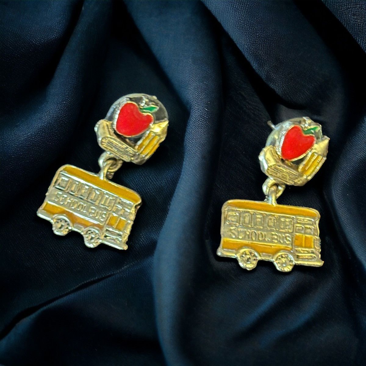 Vintage Vintage school bus dangle post earrings Size ONE SIZE - 2 Thumbnail
