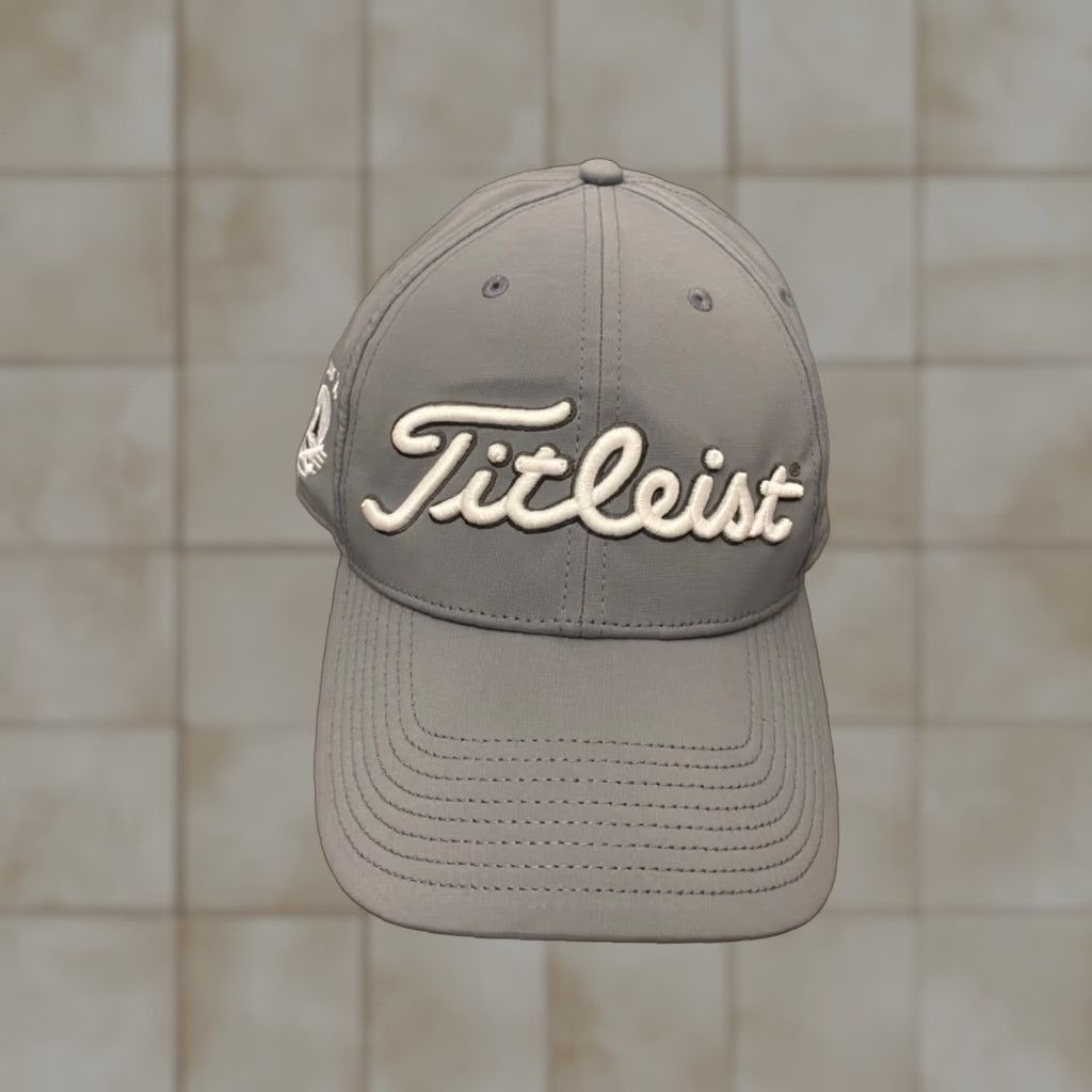 Titleist Titleist FJ Foot Joy Pro V1 Golf Hat Cap - Gray Adjustable Strapback Baseball Cap, Unisex Adults, Lightweight Sports Logo Shirt? Size ONE SIZE - 1 Thumbnail