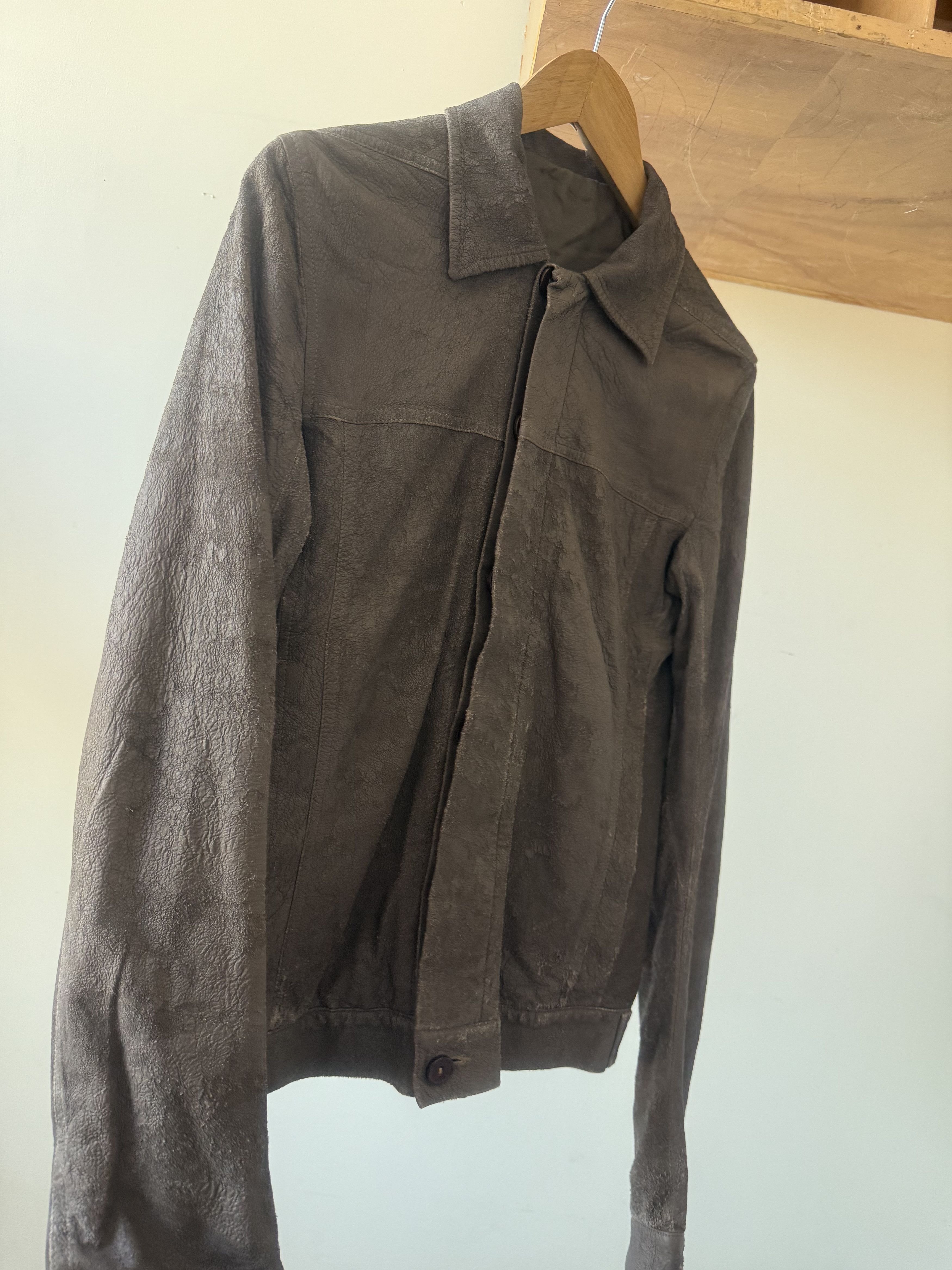 Rick Owens Rick Owens Blistered Leather Olmar & Mirta Jacket Size US S / EU 44-46 / 1 - 4 Thumbnail