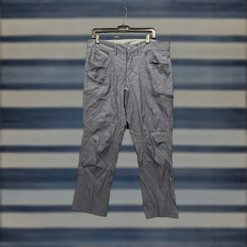 Eddie Bauer Eddie Bauer Travex Pants Mens 34x30 Grey Nylon Spandex Chino Hiking Outdoor Travel Windproof Breathable Quick Dry Pockets Straight Regular 2000s Boy? Size US 34 / EU 50 - 1 Thumbnail