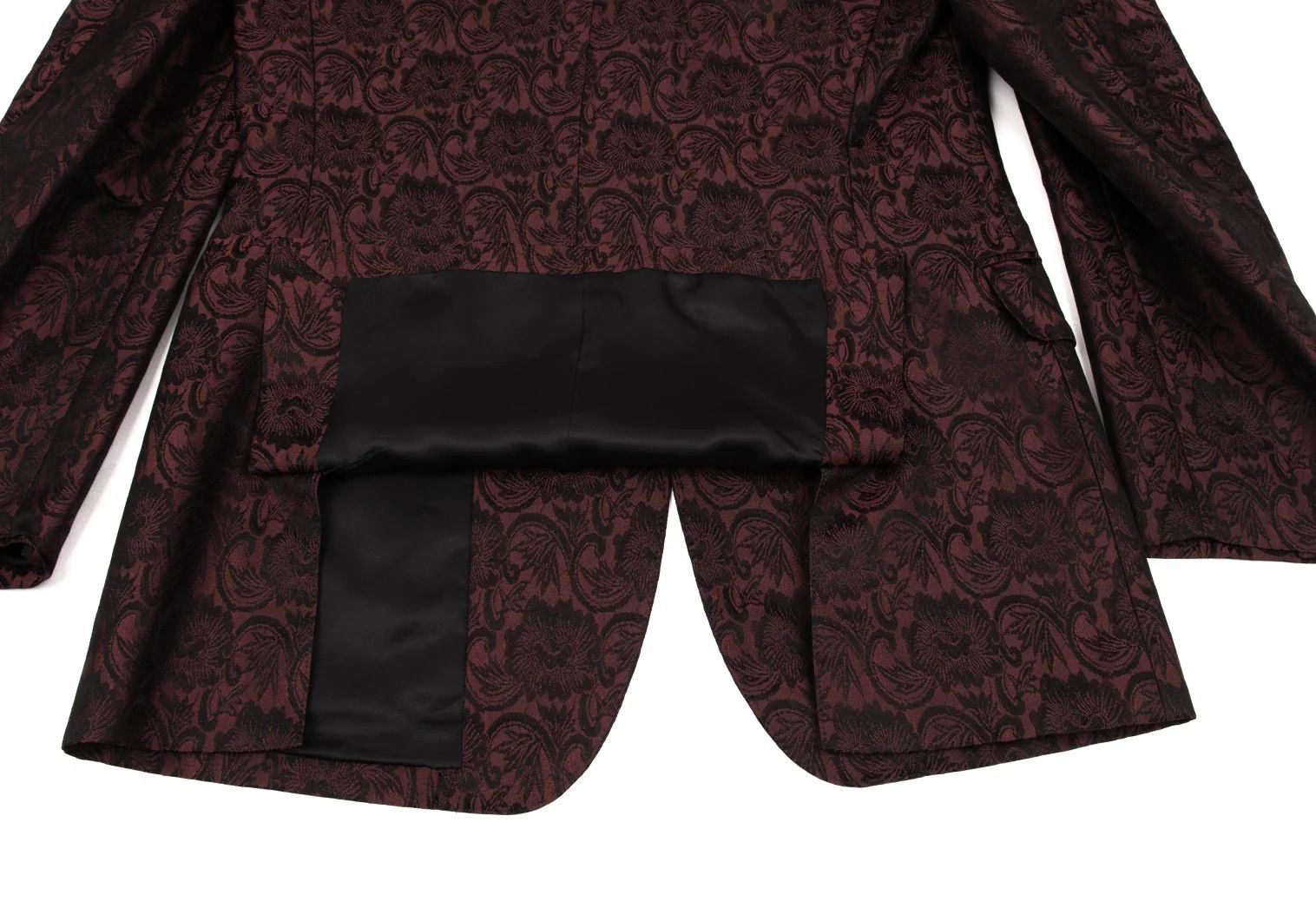 Jean Paul Gaultier Damask Jacquard 4B Jacket in Wine Size 48 Size US M / EU 48-50 / 2 - 14 Thumbnail