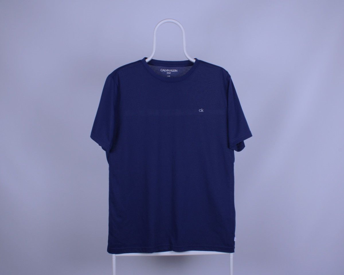 Calvin Klein CALVIN KLEIN Golf Active Blue Polyester Short Sleeve T-Shirt Size US M / EU 48-50 / 2 - 2 Thumbnail