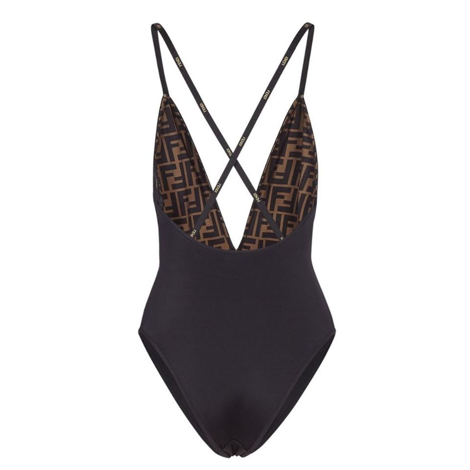 Fendi FF logo printed reversible swimsuit 38/ XS/ 2 Size XS / US 0-2 / IT 36-38 - 3 Thumbnail